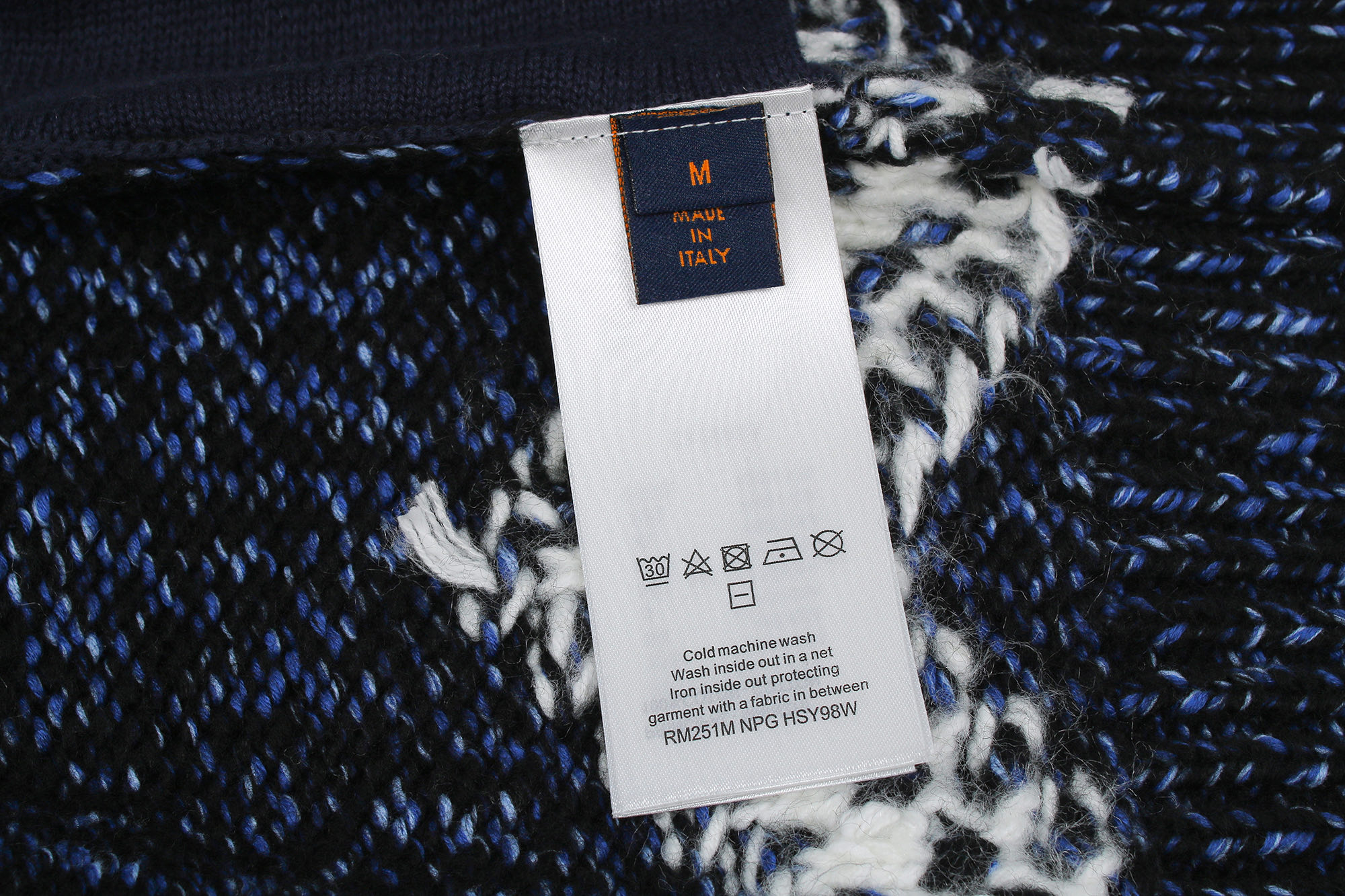 Louis Vuitton Men's Zip-Up Knitted Mohair Blend Sweater Jacket 10 i1760101415211 8107 0 0