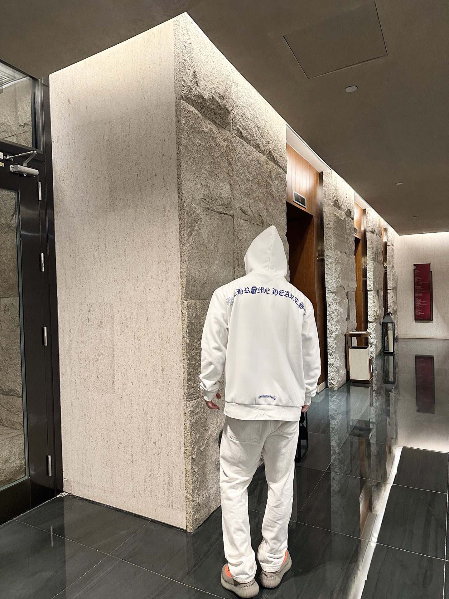 。Chrome Hearts连帽胶浆印花卫衣外套●380克全棉抓毛卫衣料●420克1*1配套高品潮牌罗纹