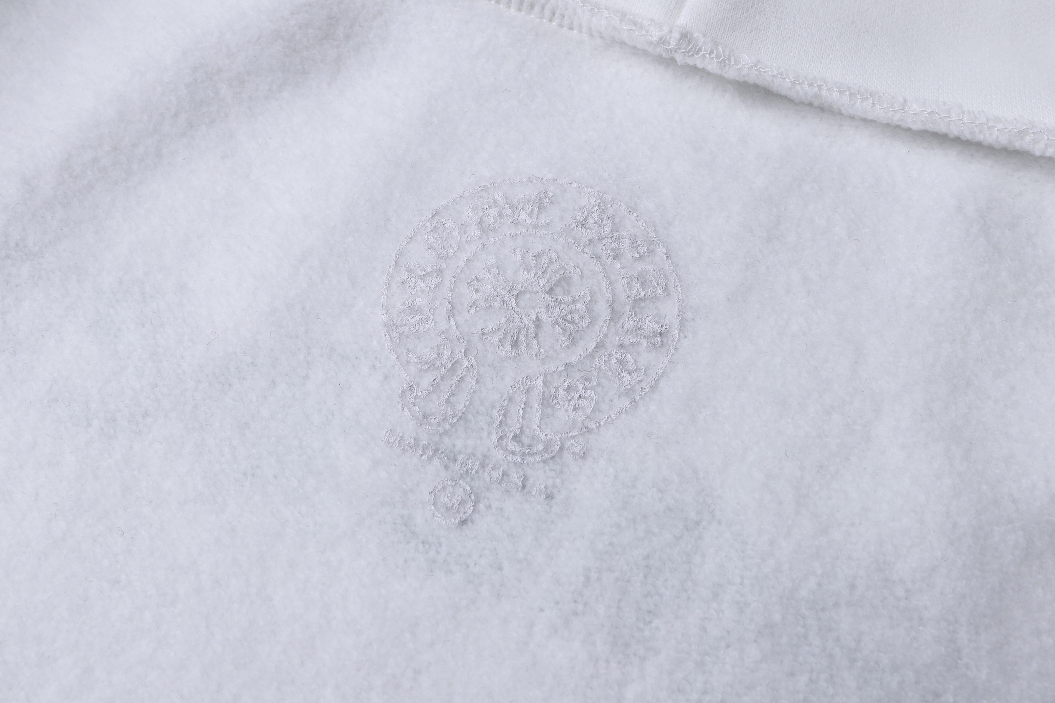 。Chrome Hearts连帽胶浆印花卫衣外套●380克全棉抓毛卫衣料●420克1*1配套高品潮牌罗纹