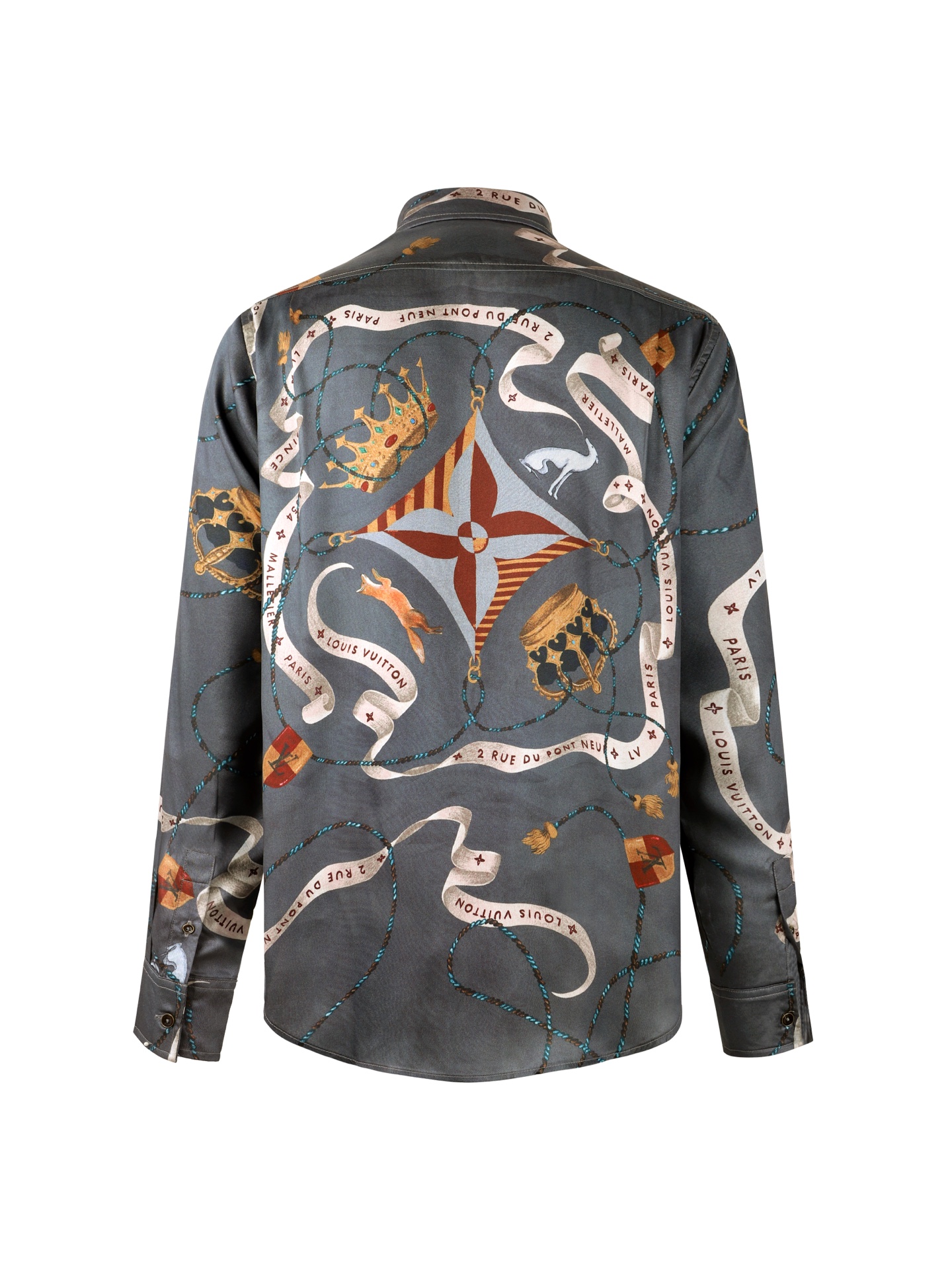 LOUIS VUITTON Spring/Summer 2025 Digital-Print Mulberry Silk Shirt - Comprehensive 2