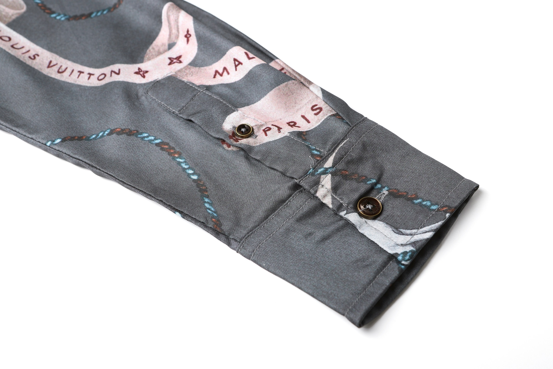 LOUIS VUITTON Spring/Summer 2025 Digital-Print Mulberry Silk Shirt - Comprehensive 7