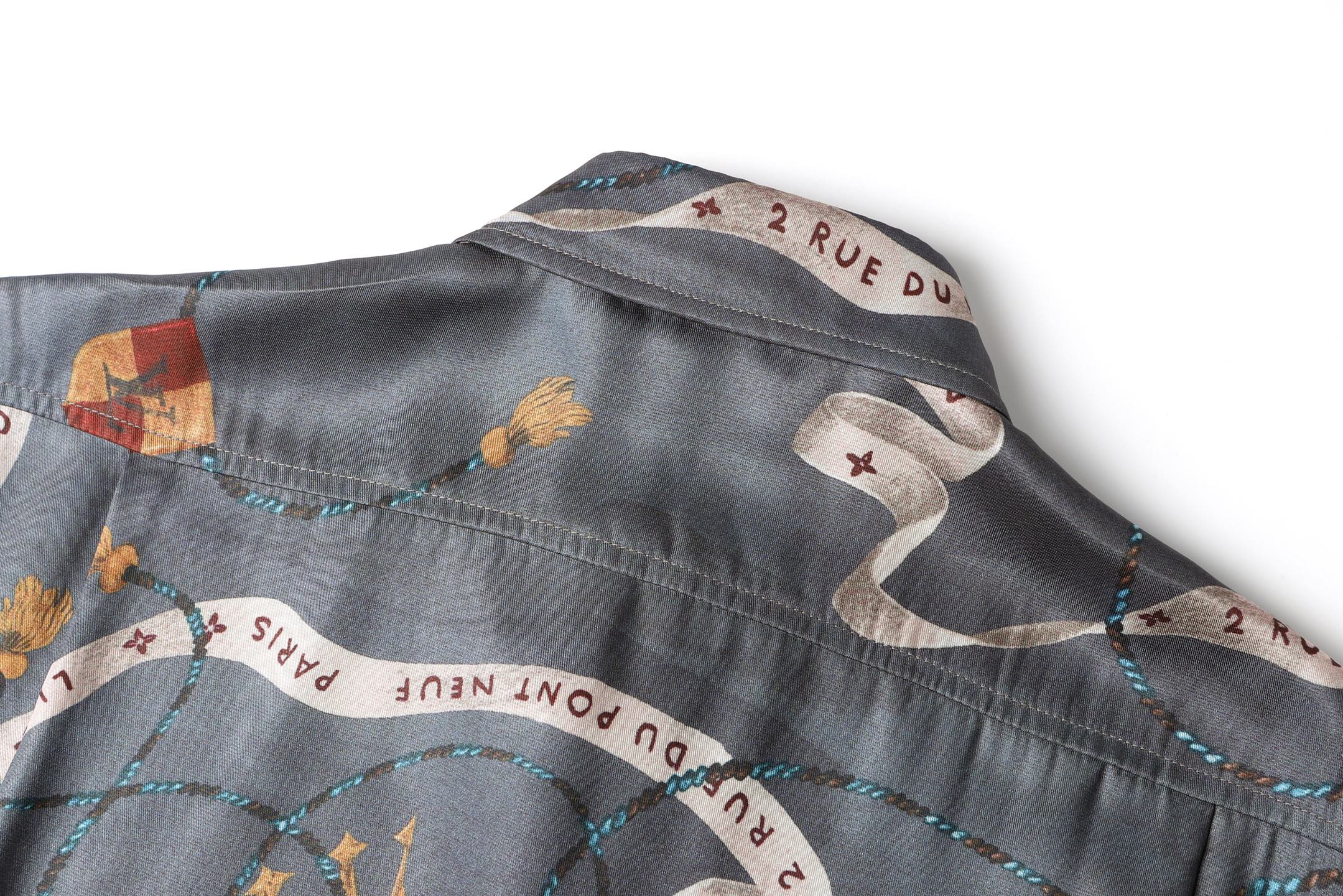 LOUIS VUITTON Spring/Summer 2025 Digital-Print Mulberry Silk Shirt - Comprehensive 4