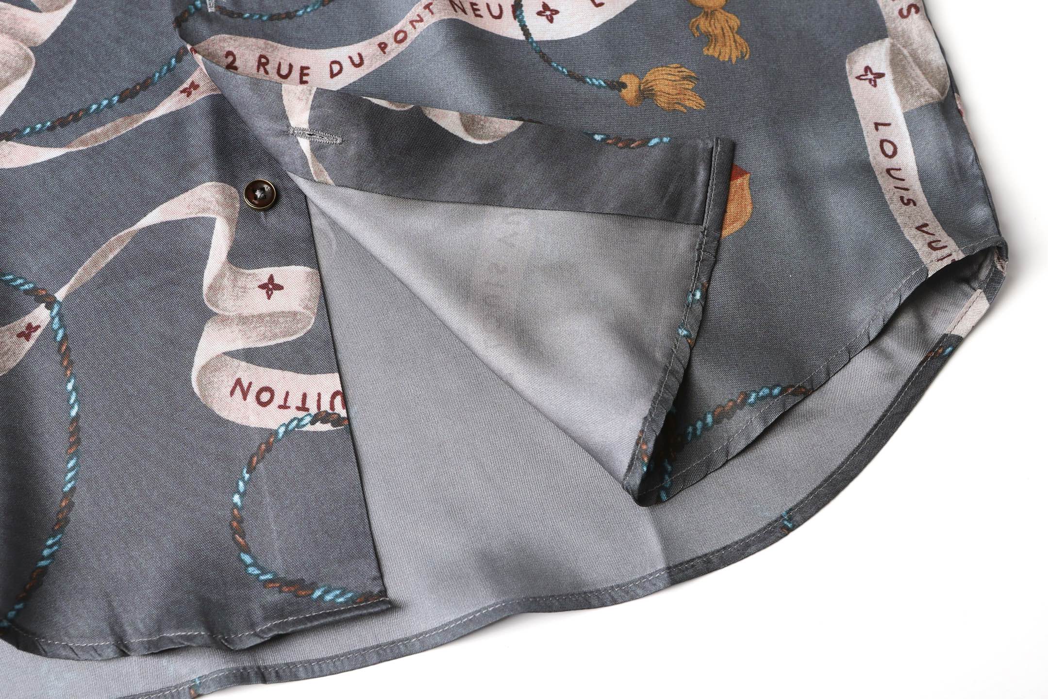 LOUIS VUITTON Spring/Summer 2025 Digital-Print Mulberry Silk Shirt - Comprehensive 8