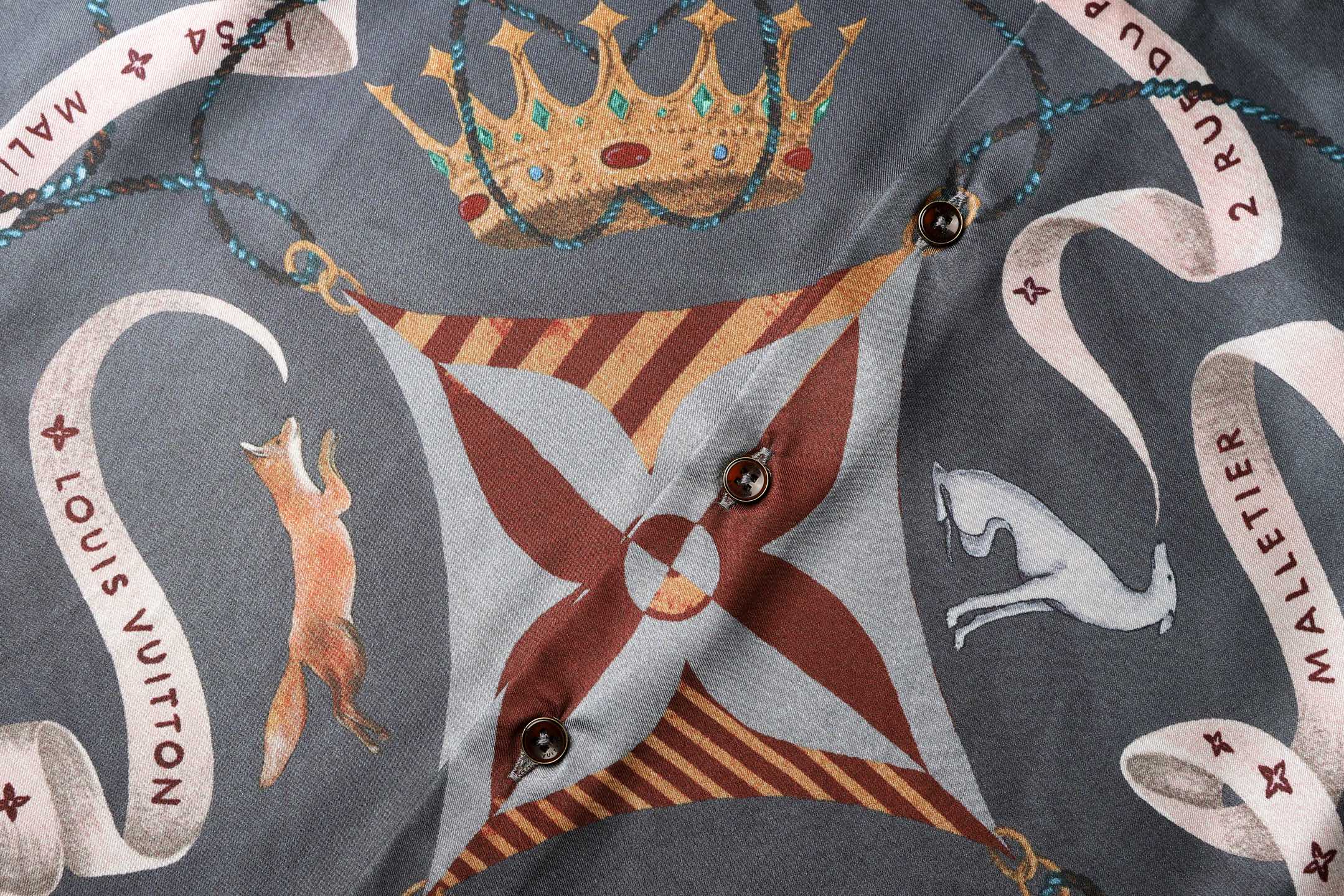 LOUIS VUITTON Spring/Summer 2025 Digital-Print Mulberry Silk Shirt - Comprehensive 5
