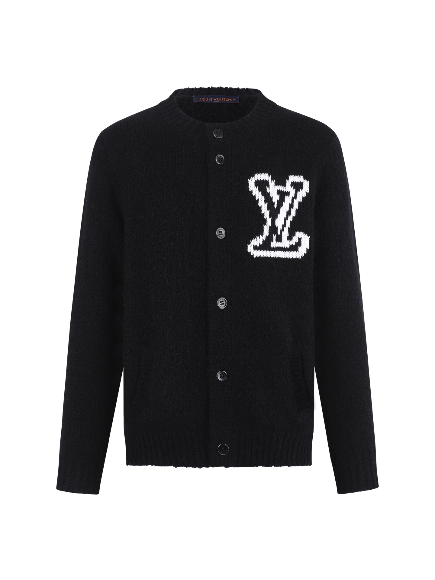 NO:937605,.LOUIS VUITTON 26SS thick intarsia pattern iconic cardigan sweater ●Authentic 15100 purchase and development ●38 cashmere blended Amy velvet ●Using German imported machine (SOTO) 3 knitting machine ●Wool enzyme washing ●Wool jacquard ●Customized 11 buttons ●Customized 11 trademarks ●Loose fit ●Size S M L XL ●Dry cleaning recommended (this product is woven from wool and is not easy to machine wash),, amiri, louis  vuitton,sweaters,19860909.LOUIS VUITTON 26SS厚实嵌花图案标志性开衫毛衣 ●正品15100购入开发 ●38羊绒混纺艾米绒 ●采用德国进口机（SOTO）3针织机 ●毛料酵洗 ●毛料提花 ●定制11纽扣 ●定制11商标 ●宽松版型 ●尺码S M L XL ●建议干洗（本产品为毛料织造而成不易机洗）,,amiri,louis vuitton,sweaters,,Men's clothing