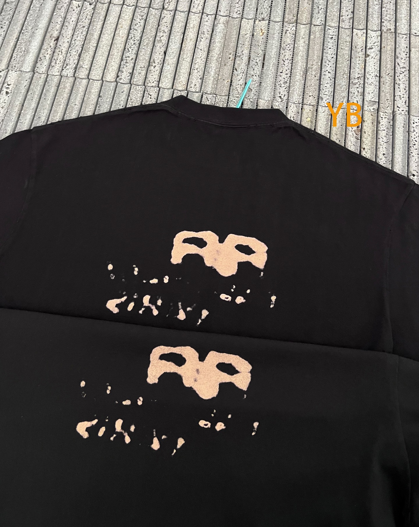 。BALENCIAGA 经典圆领数码印花直喷短袖T恤●正品3599购入开发●230克100%活性黑极品棉