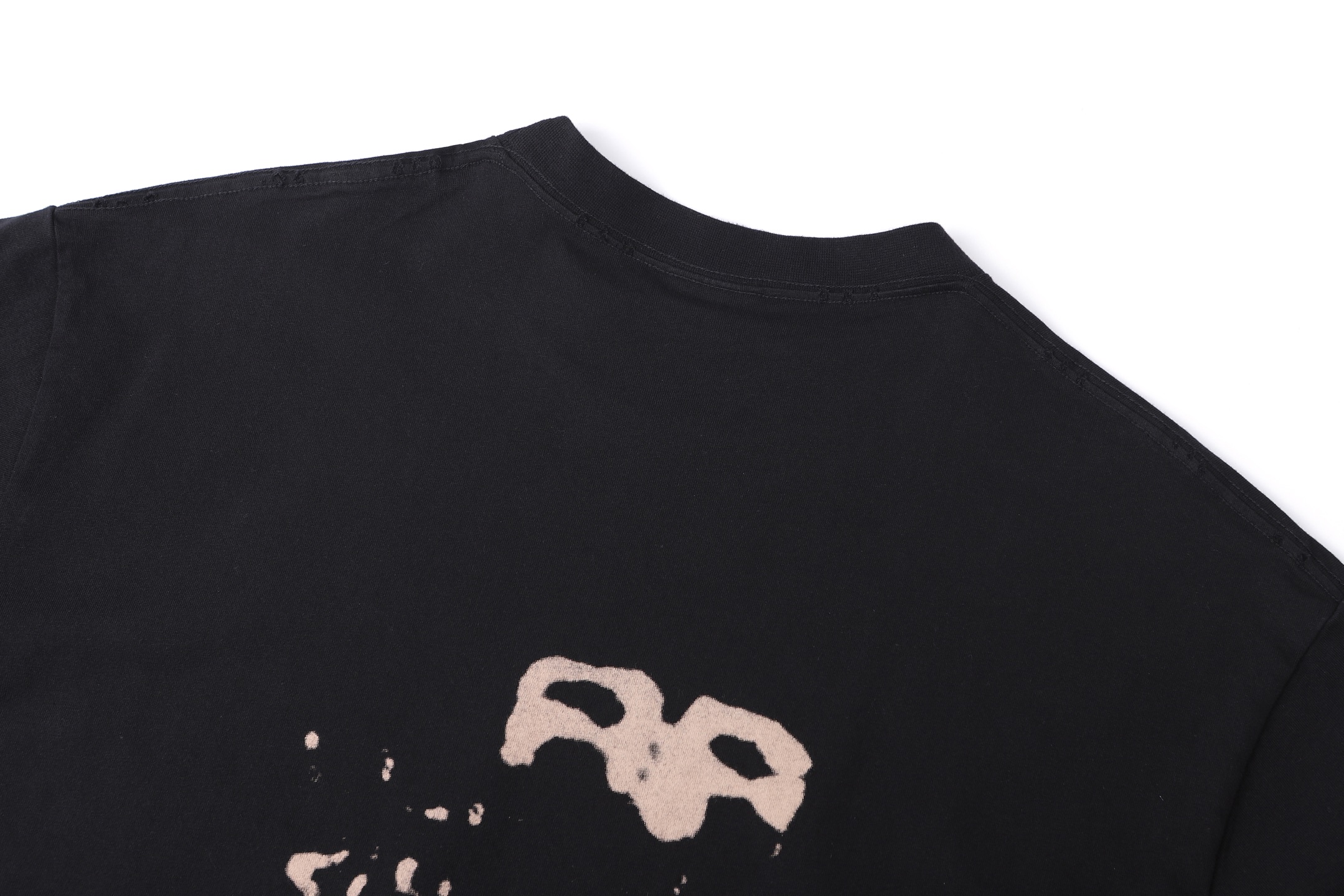。BALENCIAGA 经典圆领数码印花直喷短袖T恤●正品3599购入开发●230克100%活性黑极品棉