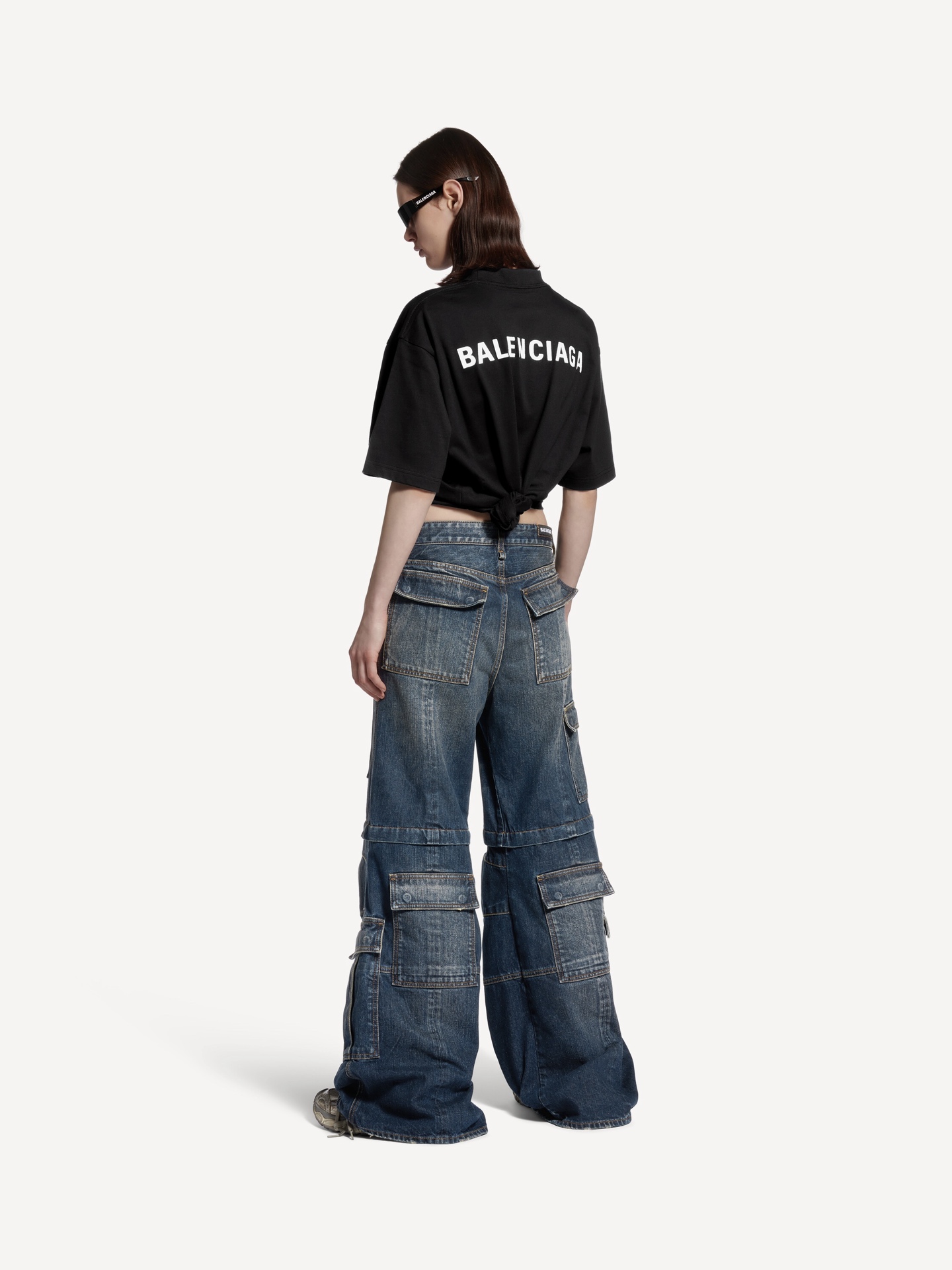 。BALENCIAGA 26SS字母刺绣圆领套头中号版型T恤●正品5600购入开发●32支巴黎棉双纱10