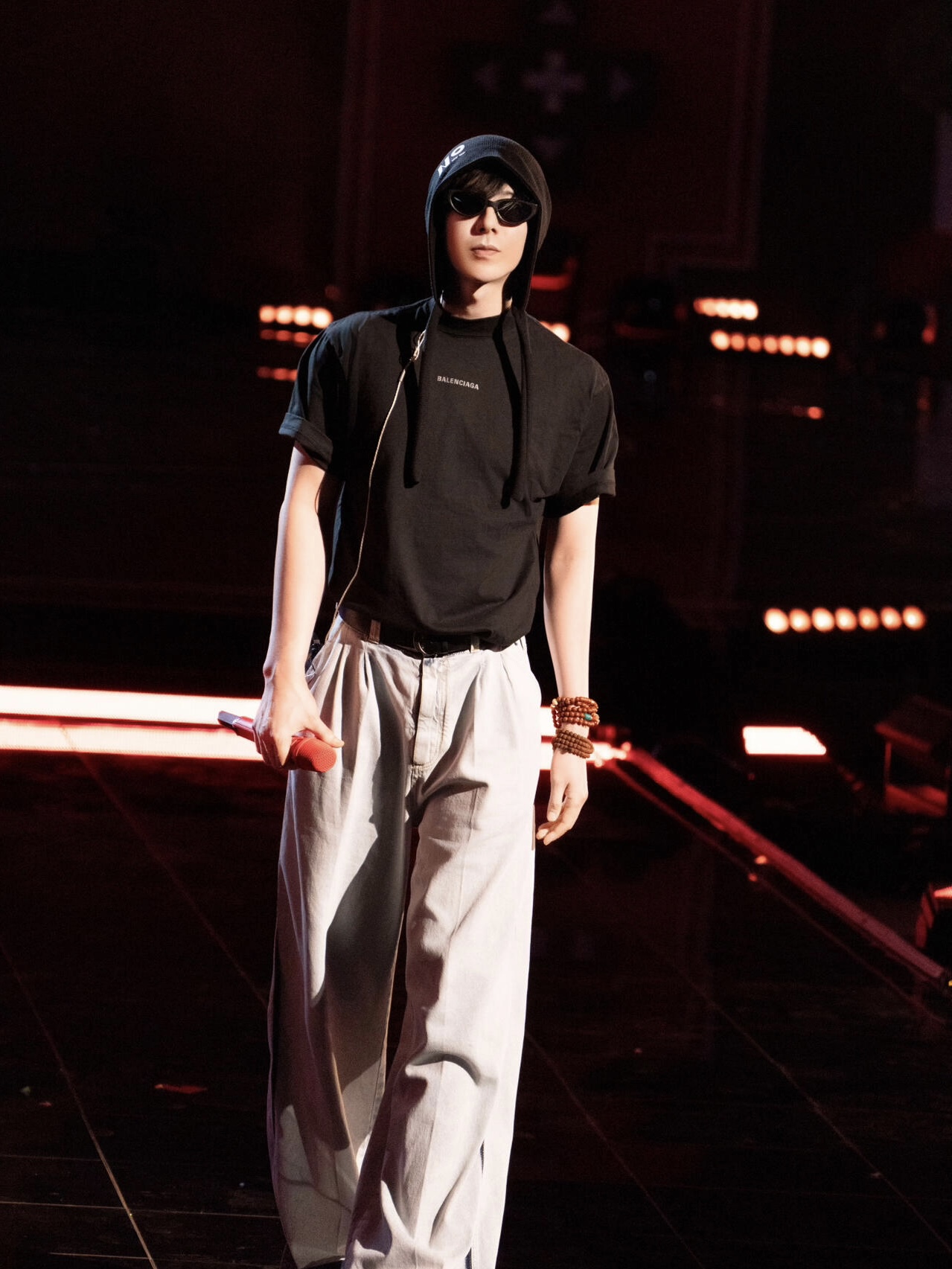 。BALENCIAGA 26SS字母刺绣圆领套头中号版型T恤●正品5600购入开发●32支巴黎棉双纱10