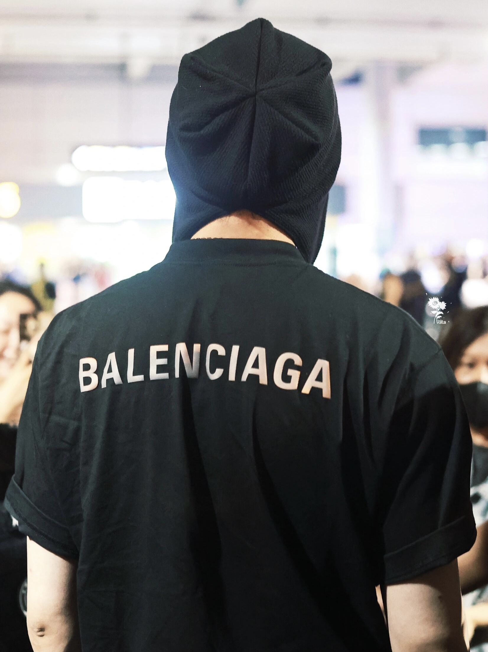 。BALENCIAGA 26SS字母刺绣圆领套头中号版型T恤●正品5600购入开发●32支巴黎棉双纱10