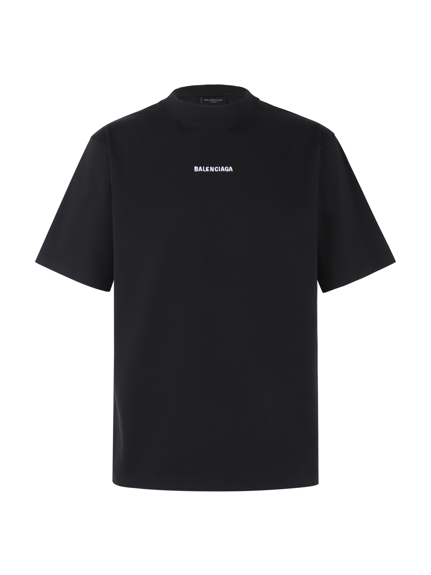 。BALENCIAGA 26SS字母刺绣圆领套头中号版型T恤●正品5600购入开发●32支巴黎棉双纱10