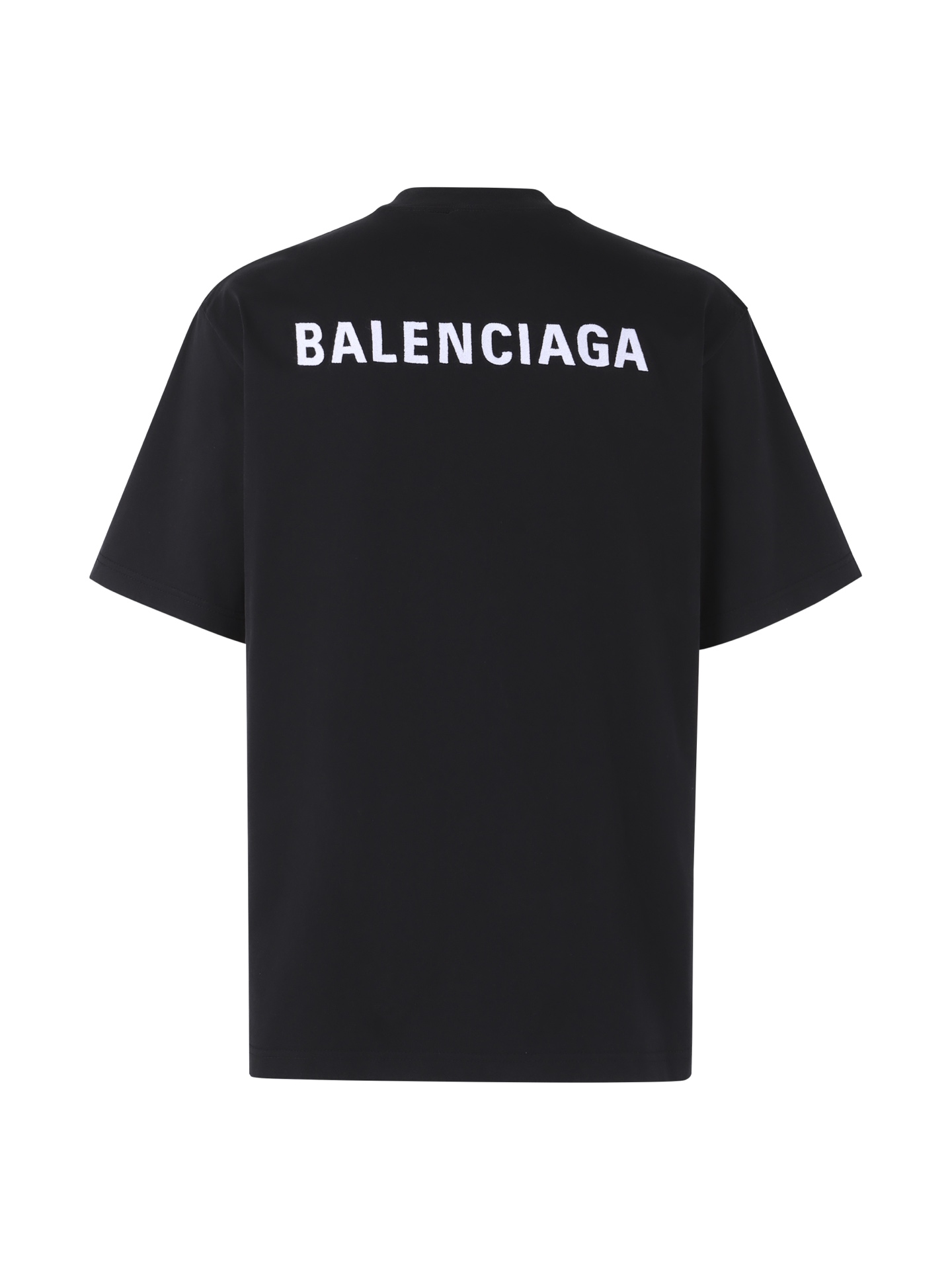 。BALENCIAGA 26SS字母刺绣圆领套头中号版型T恤●正品5600购入开发●32支巴黎棉双纱10