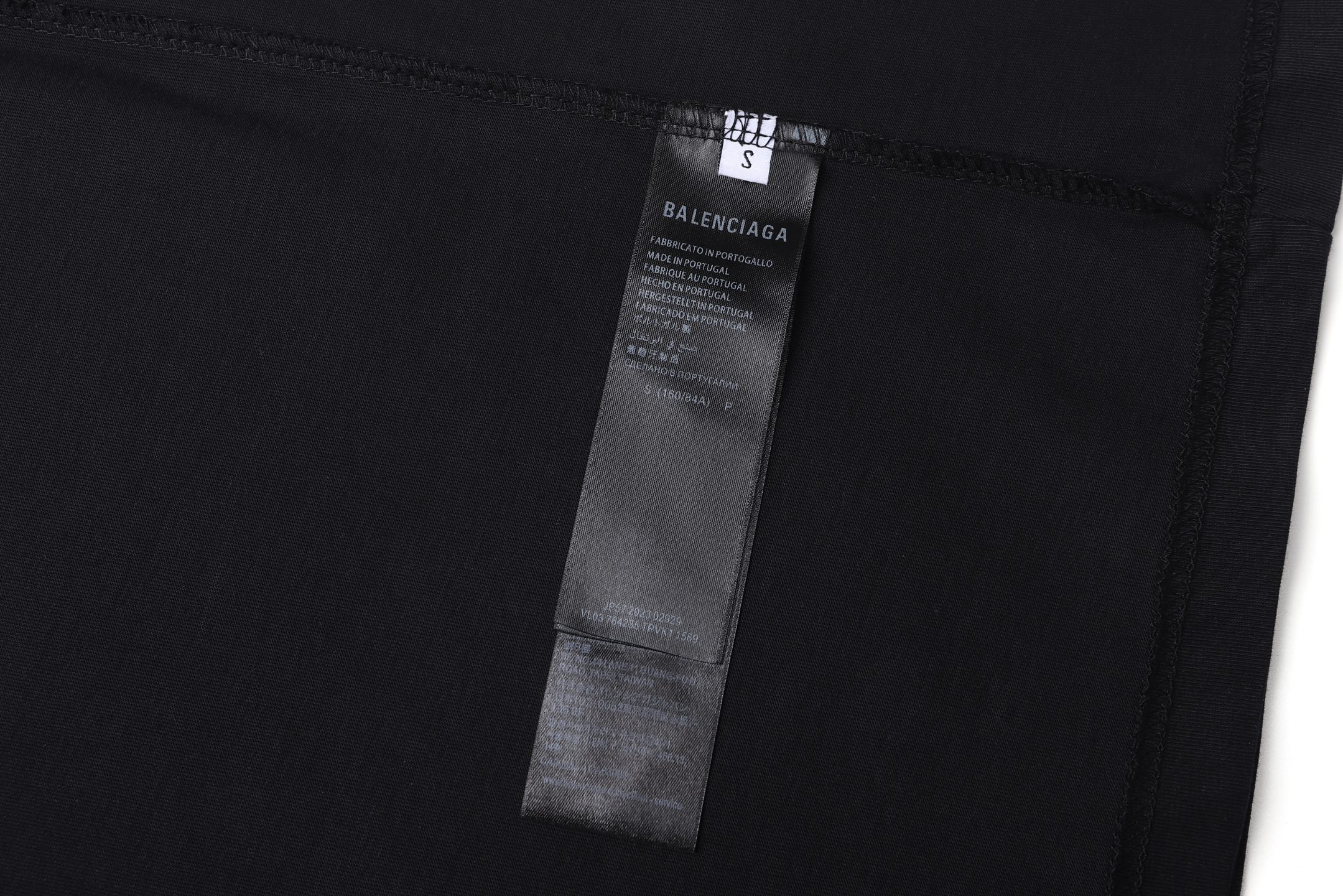 。BALENCIAGA 26SS字母刺绣圆领套头中号版型T恤●正品5600购入开发●32支巴黎棉双纱10