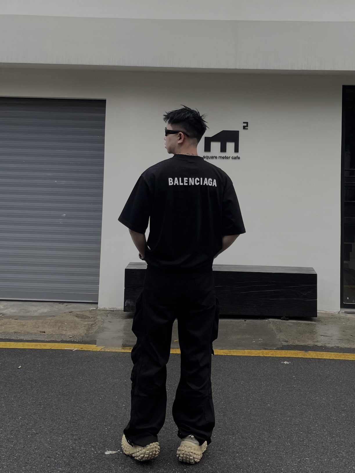 。BALENCIAGA 26SS字母刺绣圆领套头中号版型T恤●正品5600购入开发●32支巴黎棉双纱10