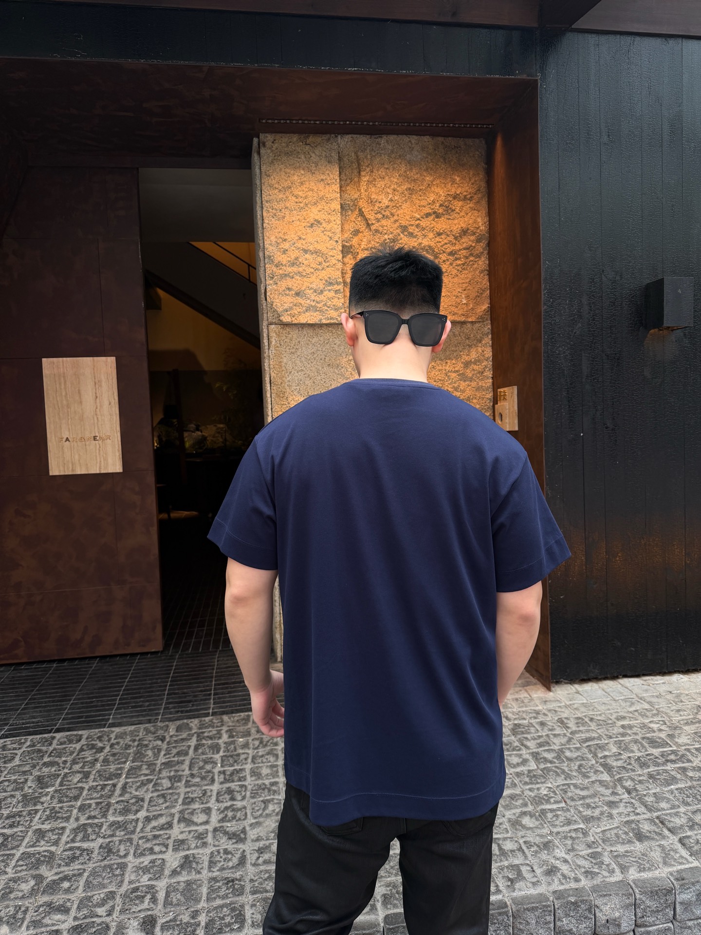 。GUCCI 26SS圆领双G互扣刺绣针织棉T恤●正品5300购入●40支双面面料230克●32支1*1