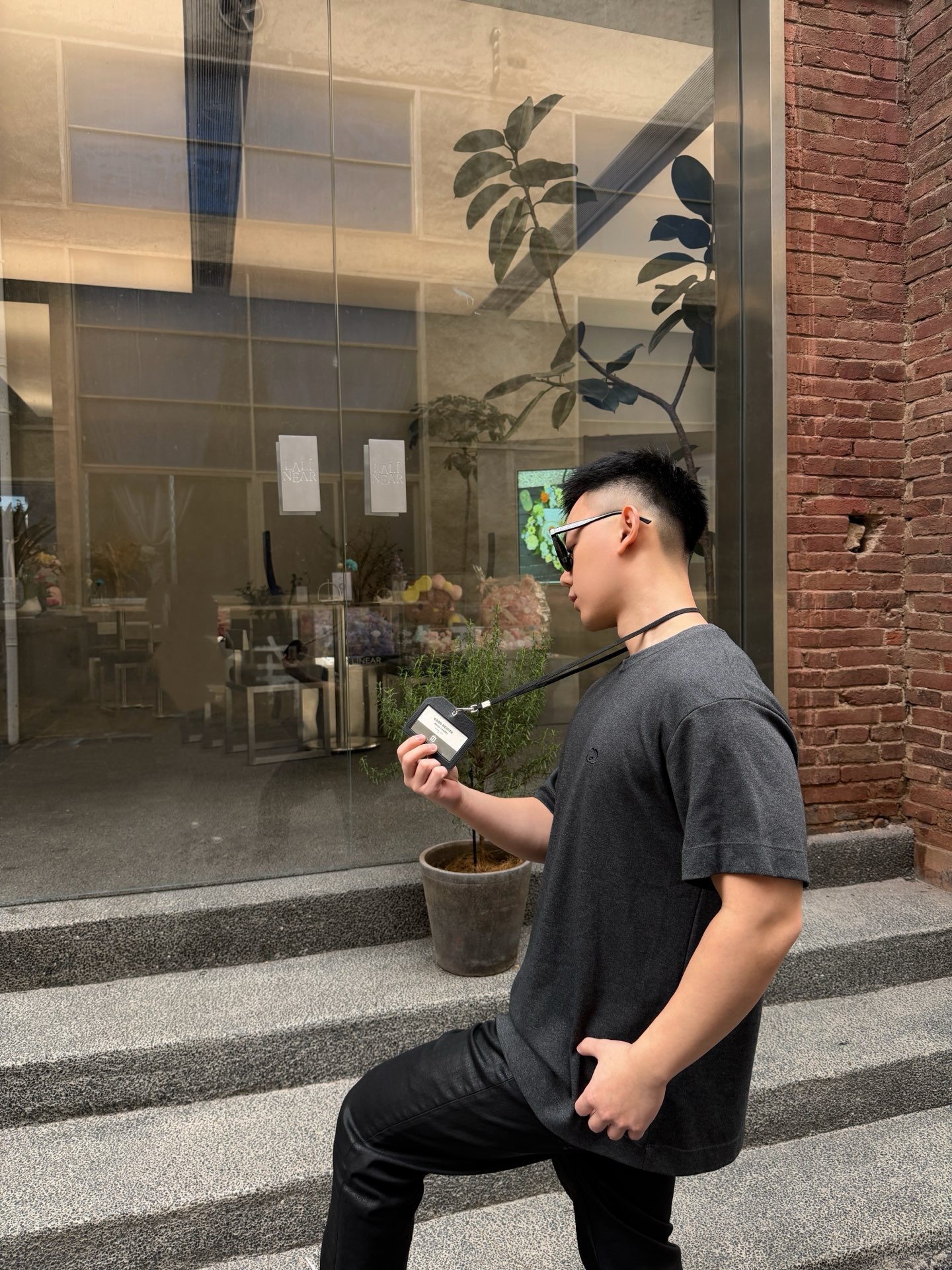 。GUCCI 26SS圆领双G互扣刺绣针织棉T恤●正品5300购入●40支双面面料230克●32支1*1