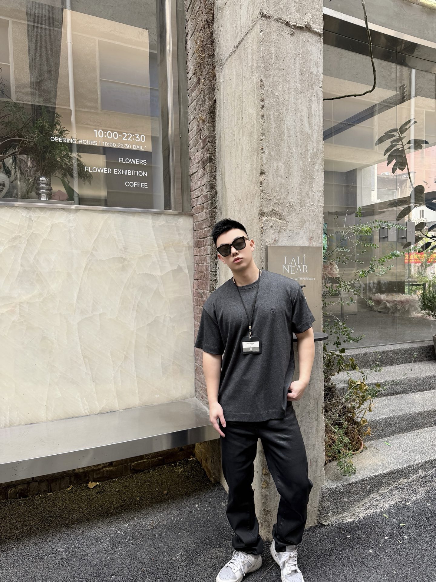 。GUCCI 26SS圆领双G互扣刺绣针织棉T恤●正品5300购入●40支双面面料230克●32支1*1