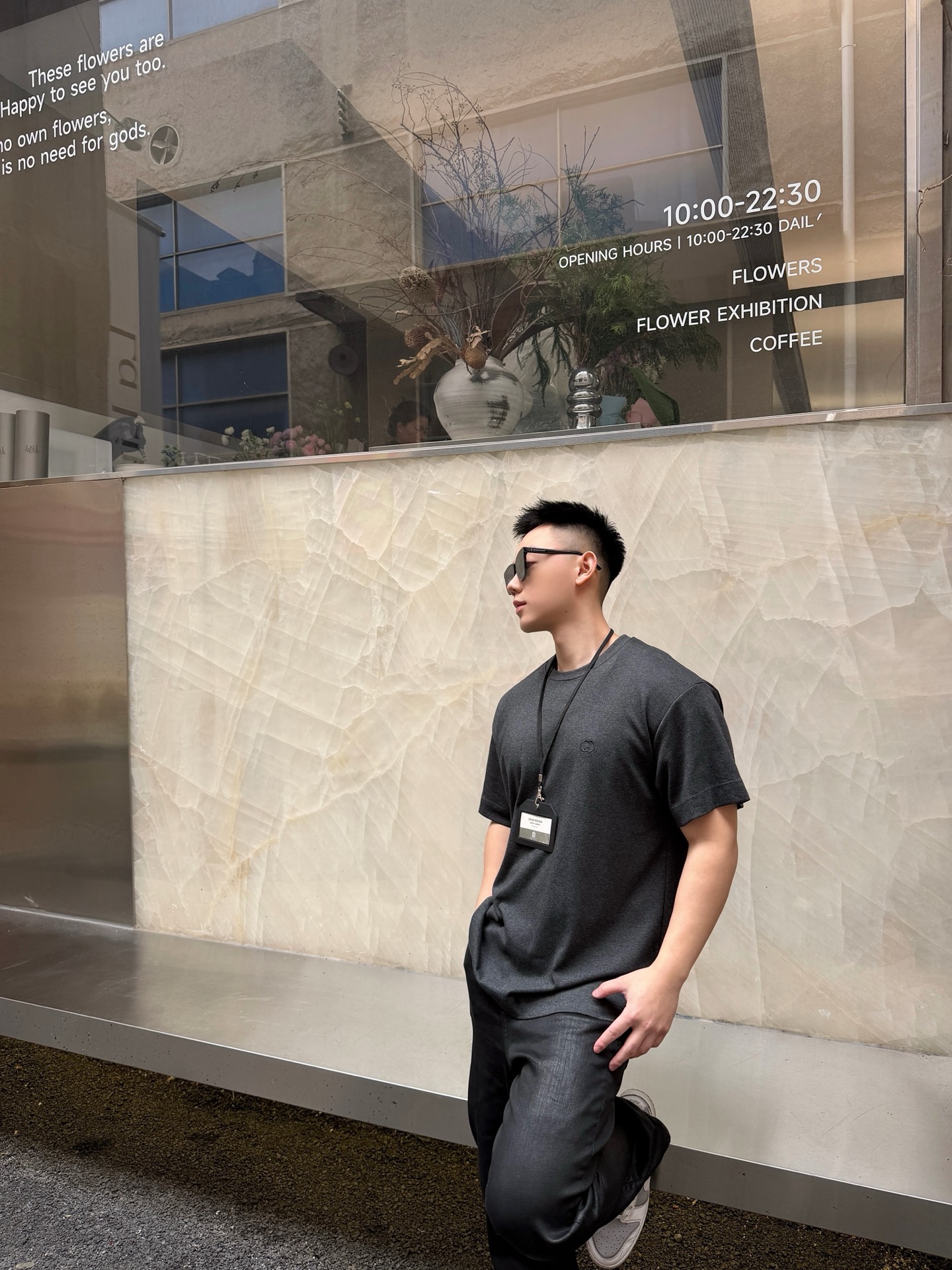 。GUCCI 26SS圆领双G互扣刺绣针织棉T恤●正品5300购入●40支双面面料230克●32支1*1