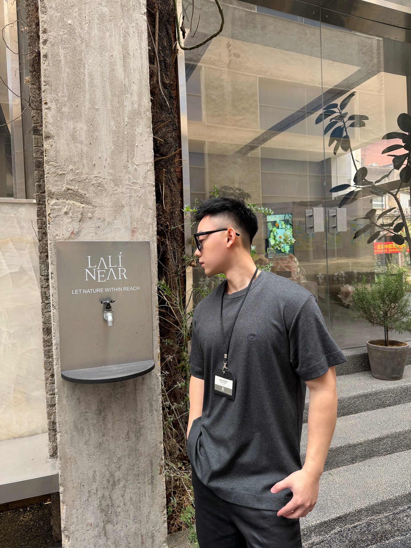 。GUCCI 26SS圆领双G互扣刺绣针织棉T恤●正品5300购入●40支双面面料230克●32支1*1