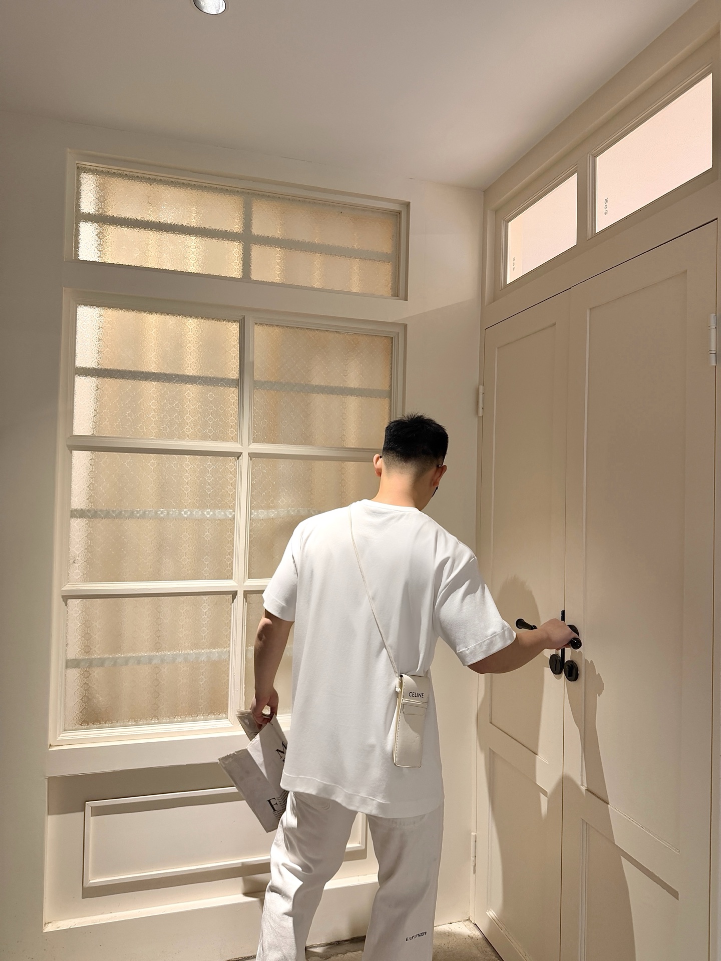 。GUCCI 26SS圆领双G互扣刺绣针织棉T恤●正品5300购入●40支双面面料230克●32支1*1