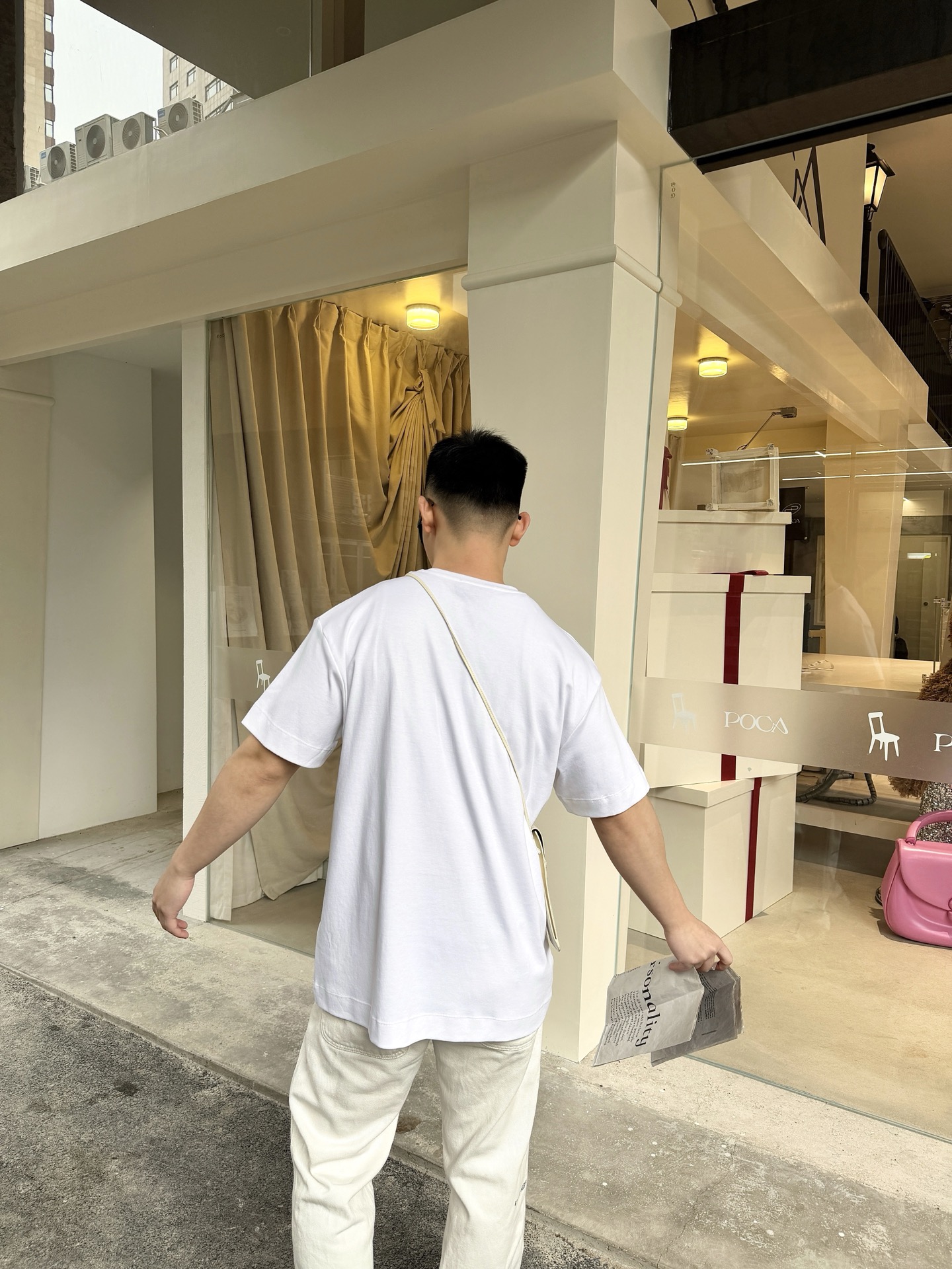 。GUCCI 26SS圆领双G互扣刺绣针织棉T恤●正品5300购入●40支双面面料230克●32支1*1