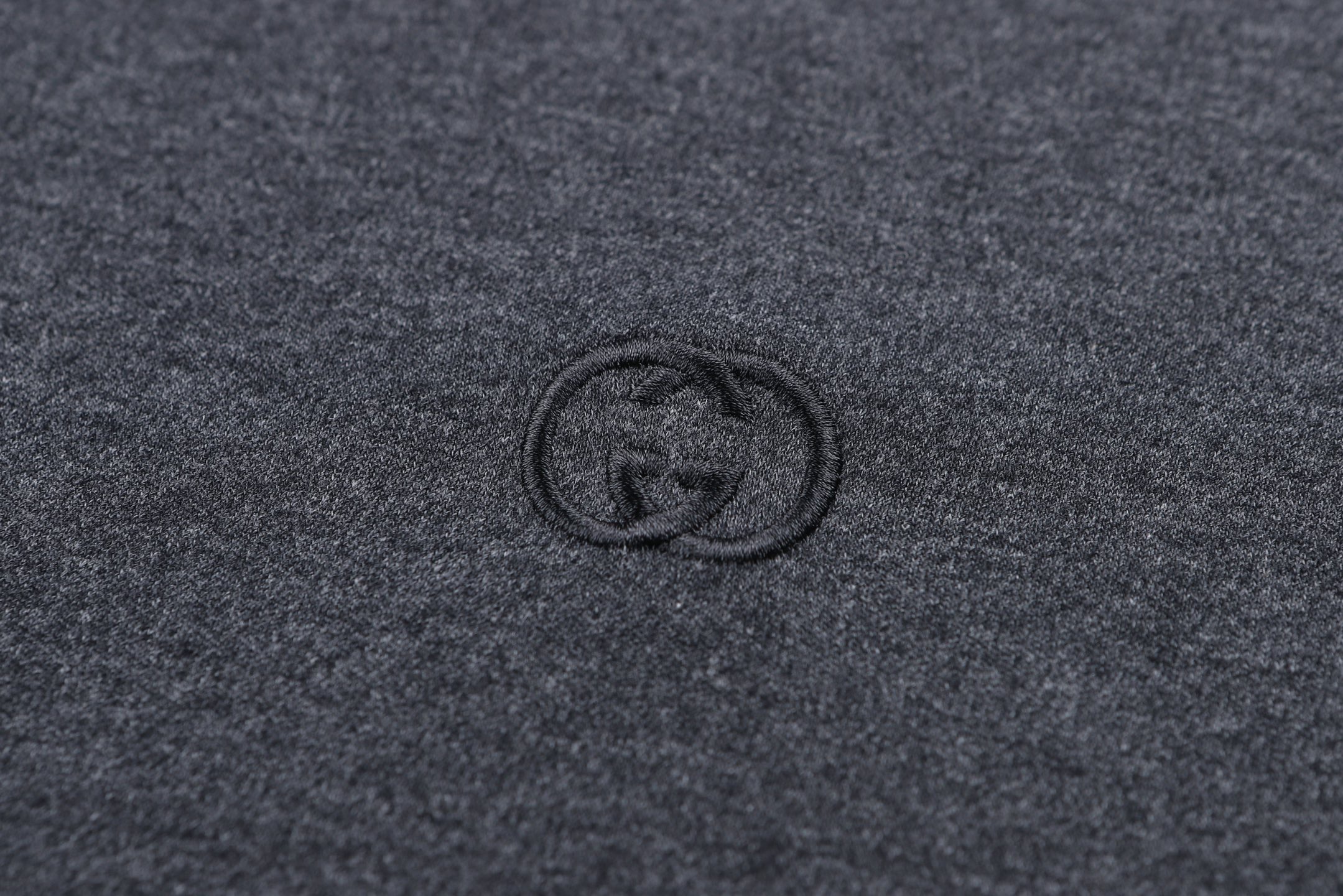 。GUCCI 26SS圆领双G互扣刺绣针织棉T恤●正品5300购入●40支双面面料230克●32支1*1