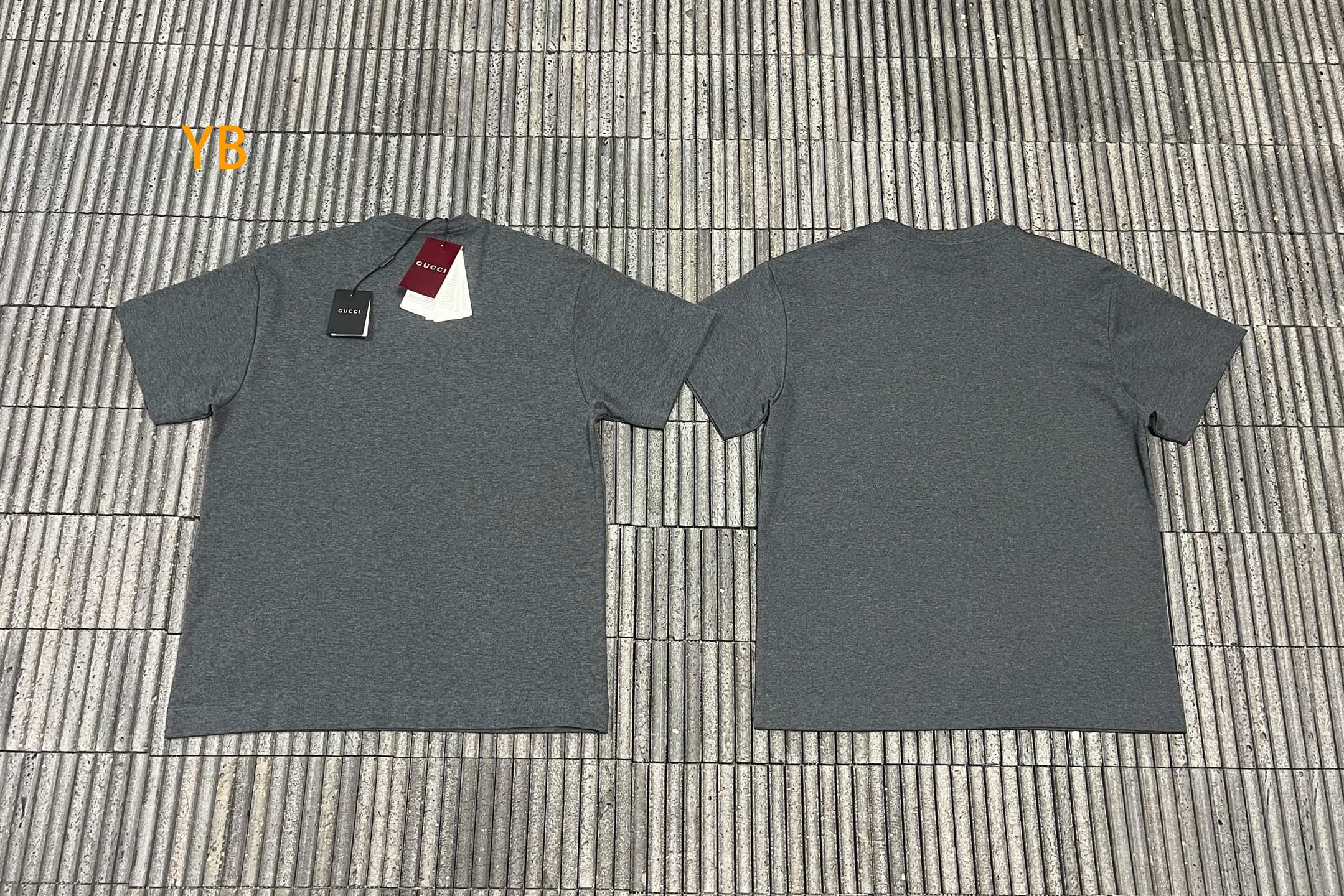 。GUCCI 26SS圆领双G互扣刺绣针织棉T恤●正品5300购入●40支双面面料230克●32支1*1