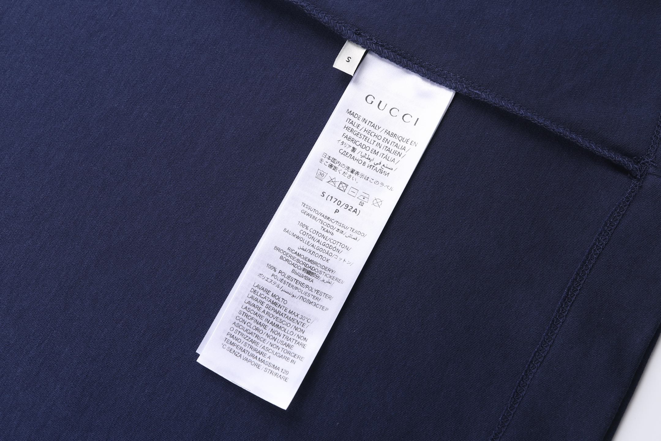 。GUCCI 26SS圆领双G互扣刺绣针织棉T恤●正品5300购入●40支双面面料230克●32支1*1