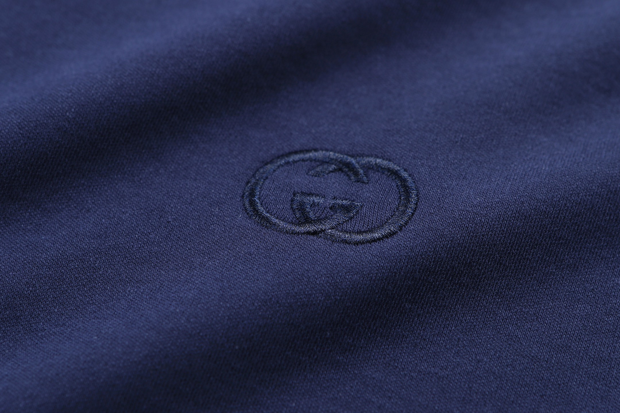 。GUCCI 26SS圆领双G互扣刺绣针织棉T恤●正品5300购入●40支双面面料230克●32支1*1