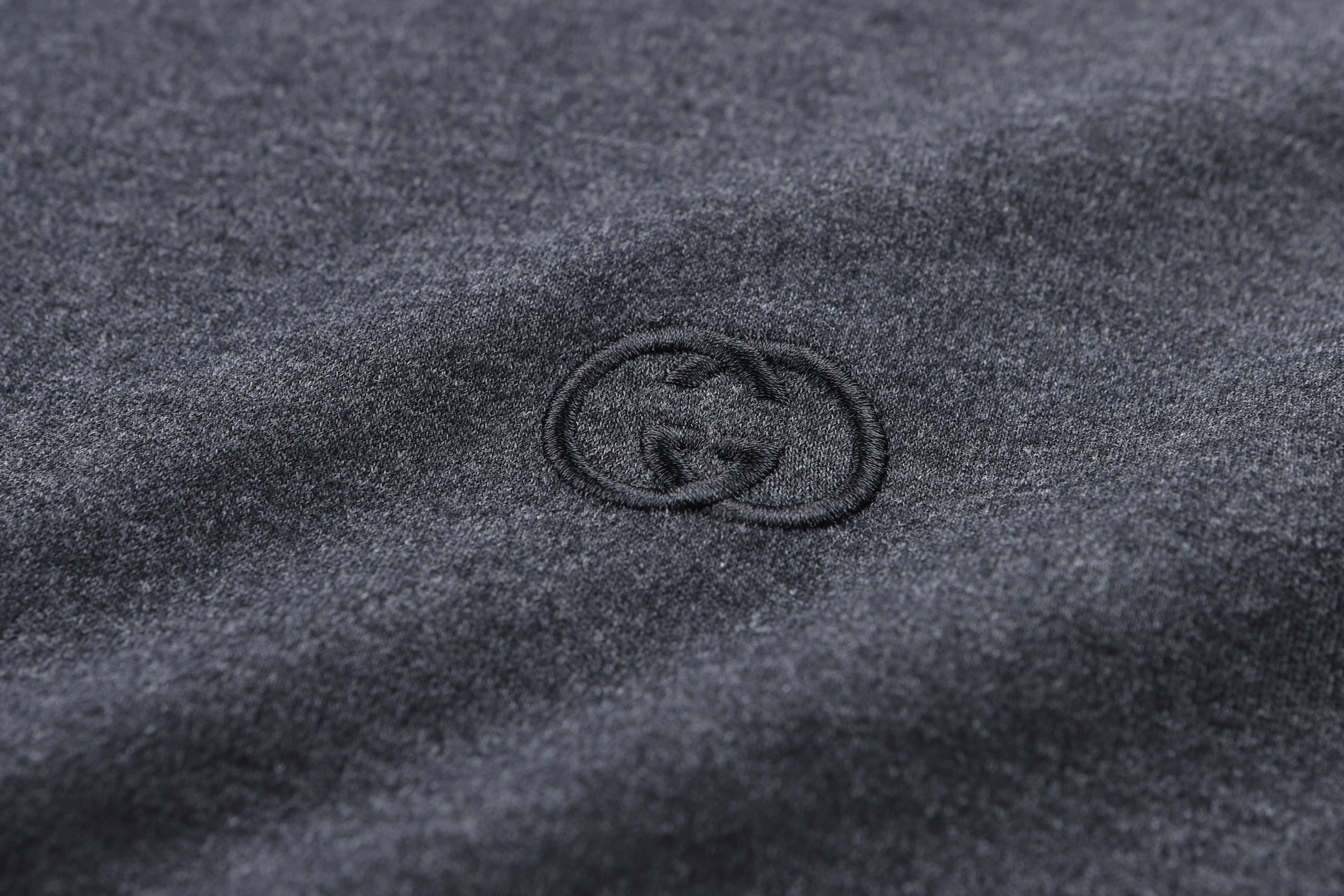 。GUCCI 26SS圆领双G互扣刺绣针织棉T恤●正品5300购入●40支双面面料230克●32支1*1