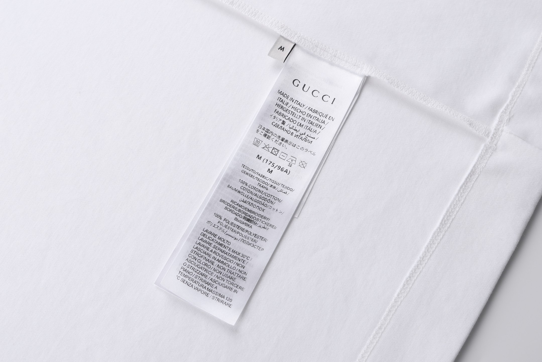 。GUCCI 26SS圆领双G互扣刺绣针织棉T恤●正品5300购入●40支双面面料230克●32支1*1