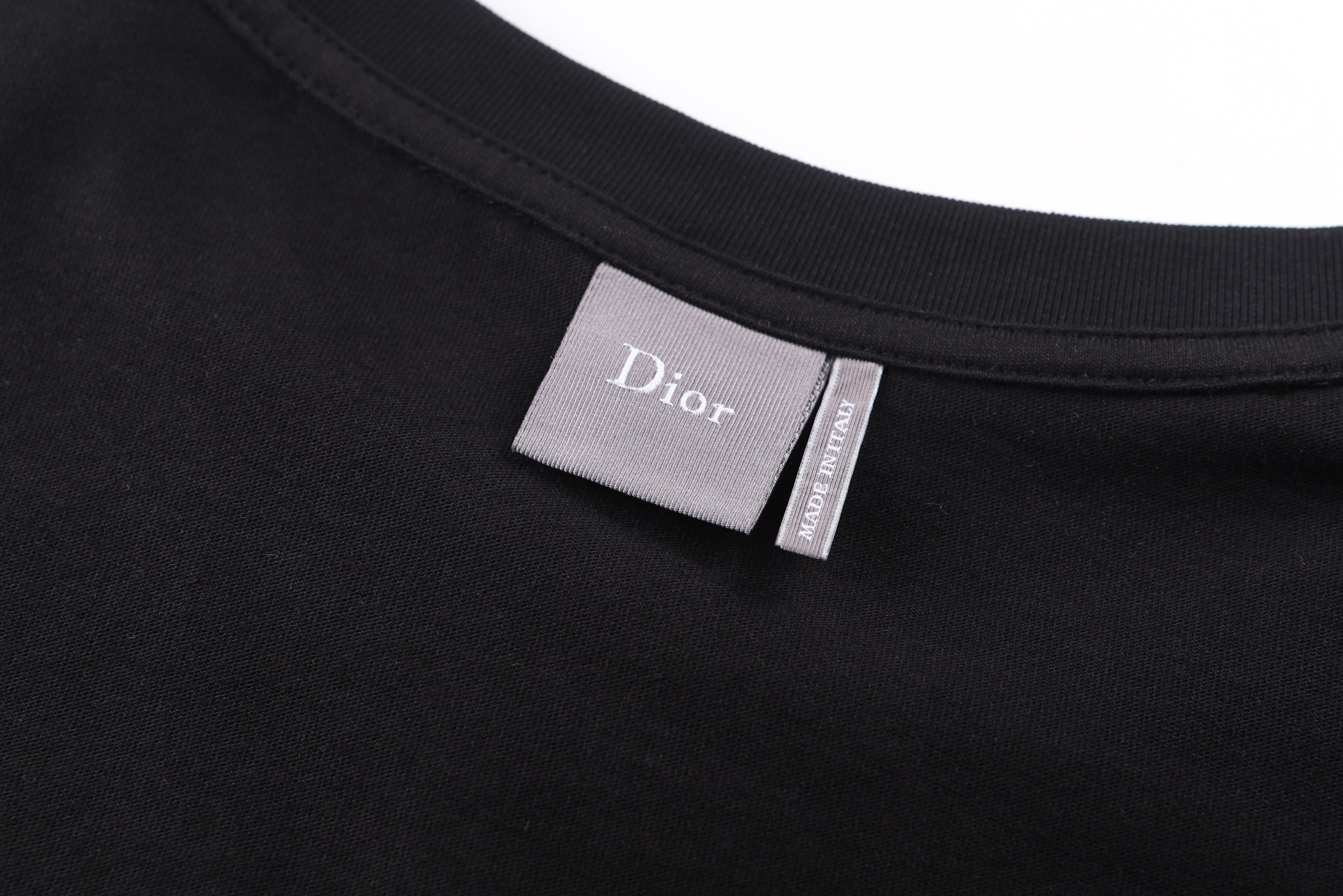 Dior DIOR 26SS棉质刺绣平纹短袖T恤