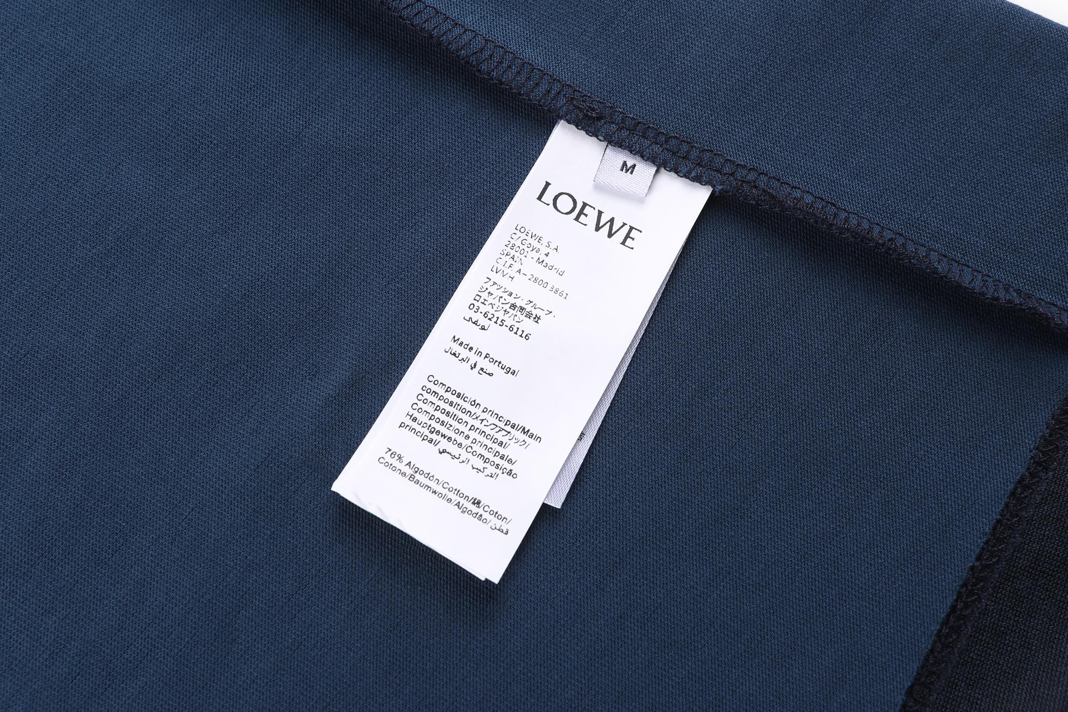Loewe LOEWE 26SS棉质混纺字母印花短袖T恤