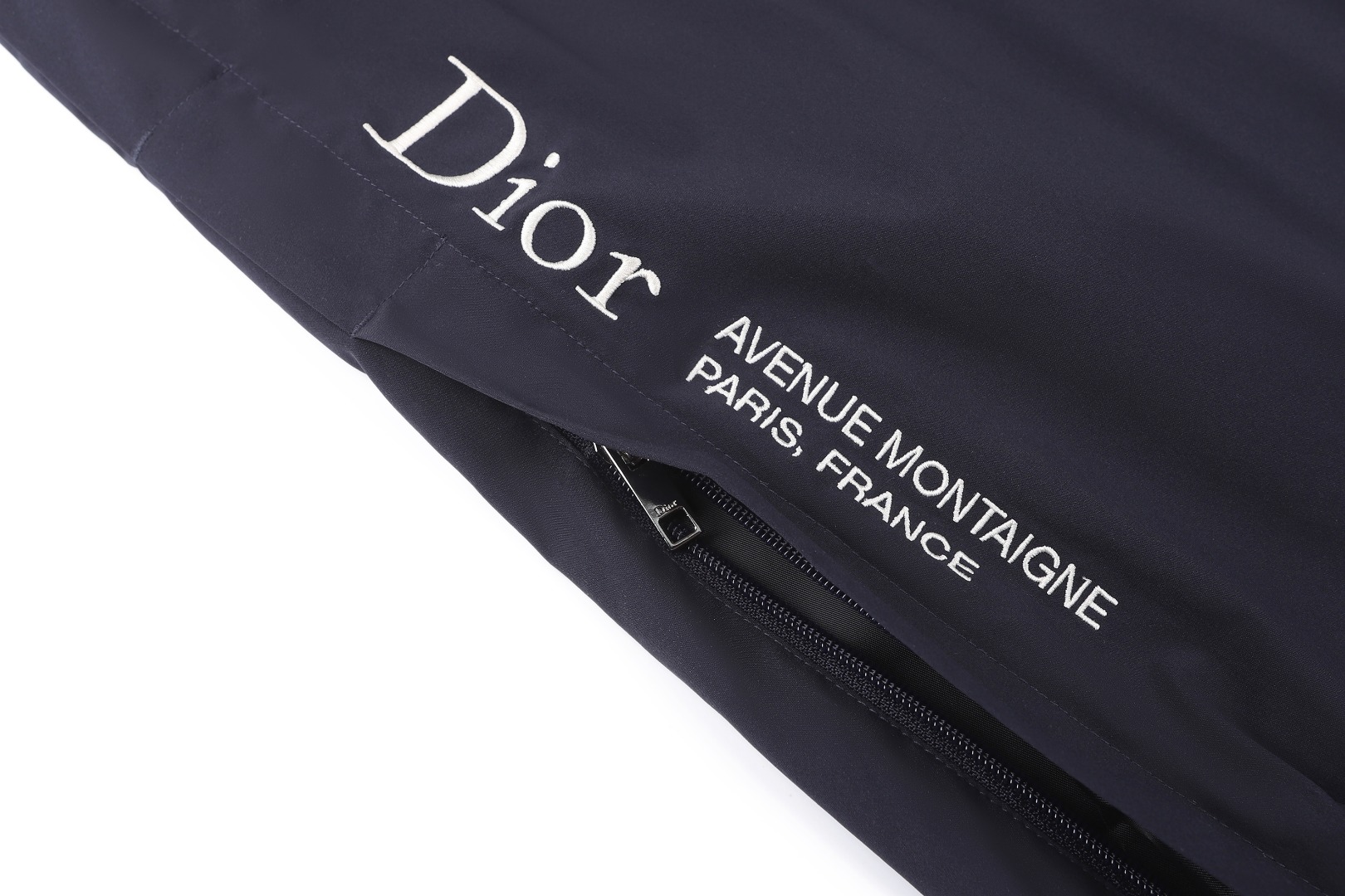 Dior DIOR 26SS刺绣两侧拉链运动休闲长裤