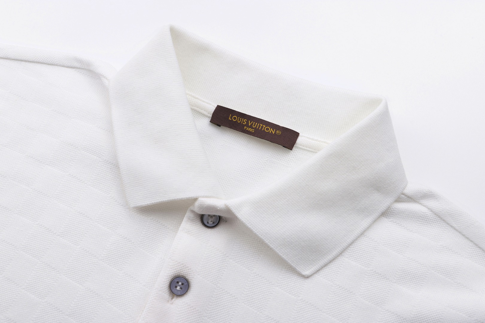 Louis Vuitton 26SS Damier丝棉珠地马球衫