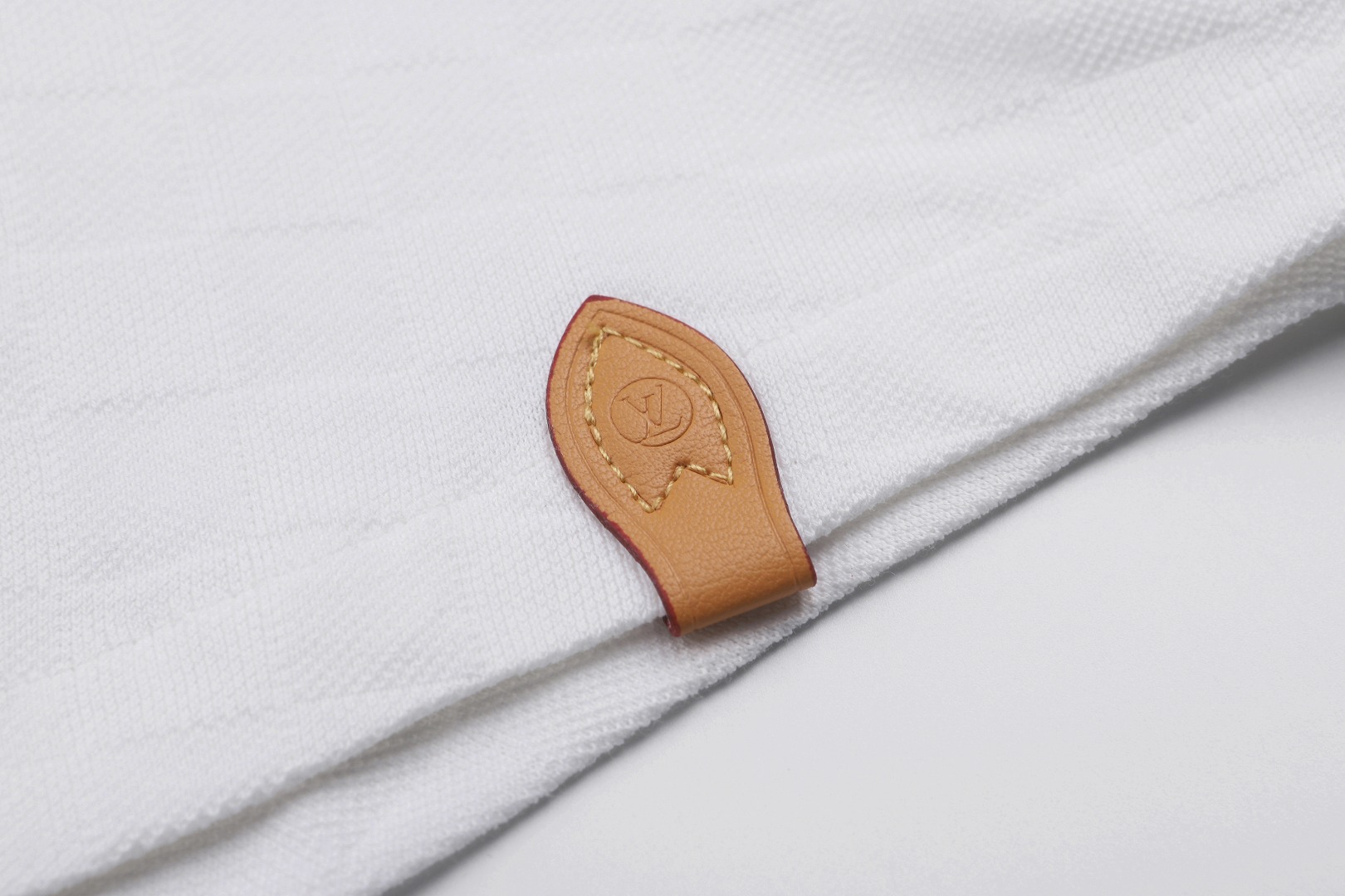 Louis Vuitton 26SS Damier丝棉珠地马球衫