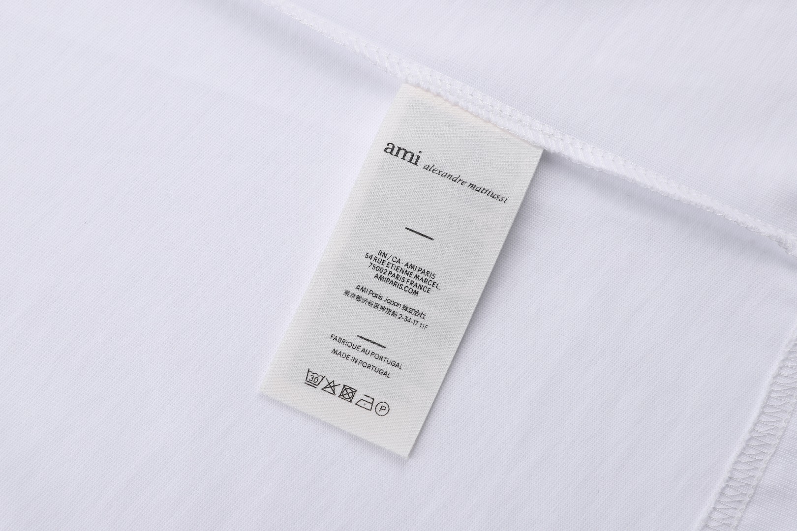 Ami Paris Ami Paris 26SS便签标识刺绣ADC箱型T恤