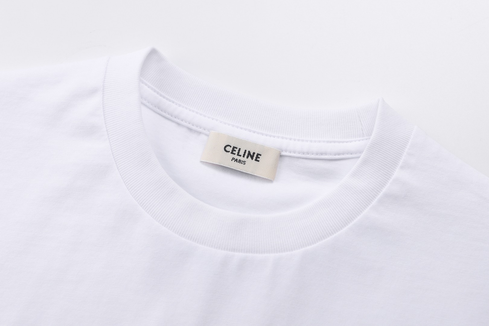 Celine CELINE 26SS胶浆印花Logo标识短袖T恤