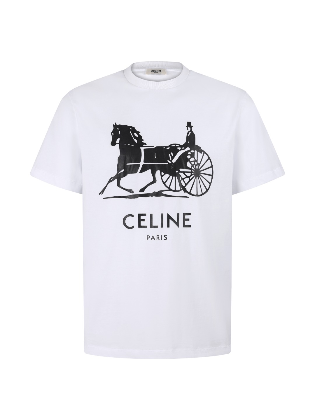 Celine CELINE 26SS胶浆印花Logo标识短袖T恤