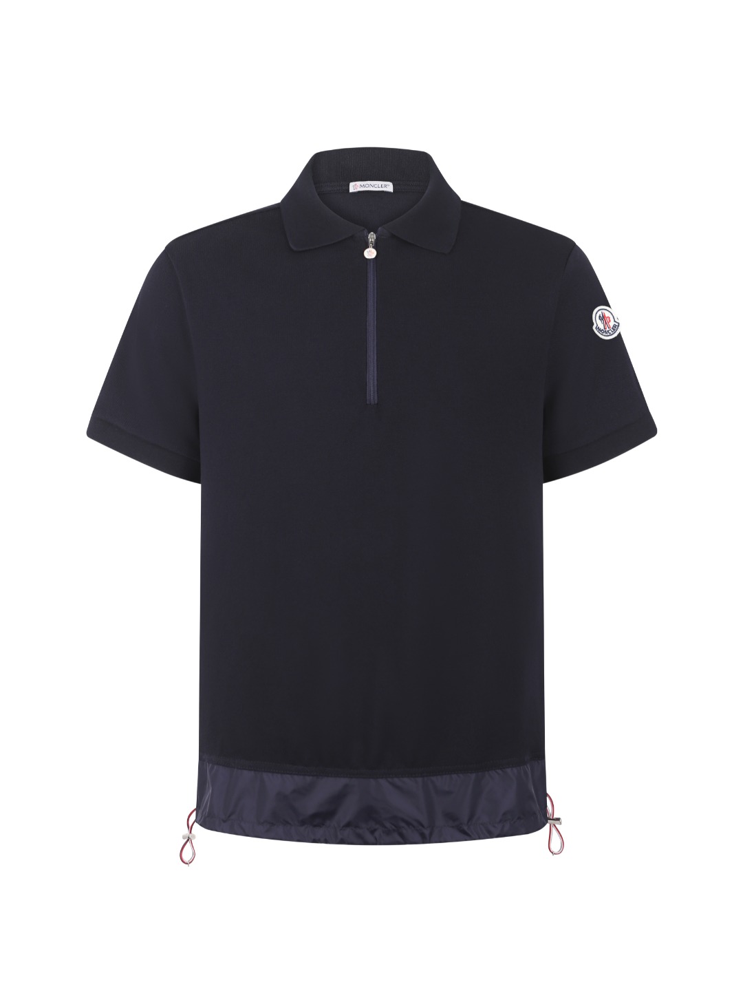 Lacoste 26SS徽标贴片半拉链短袖POLO衫