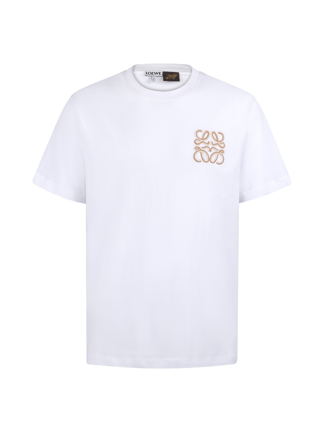 Unknown 26SS棉质刺绣LOGO标识短袖T恤