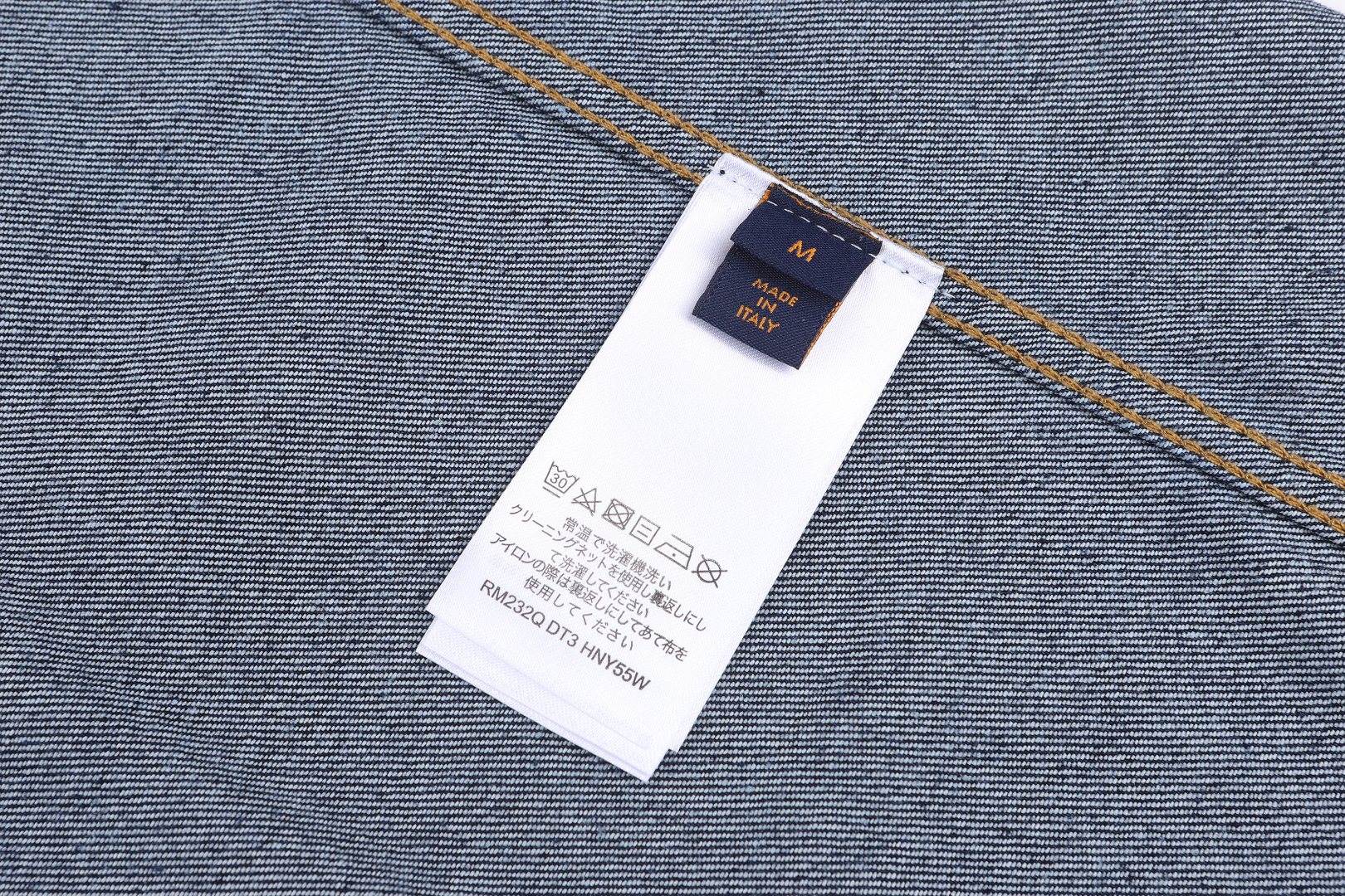 Lacoste 26SS棉质翻领长袖牛仔衬衫