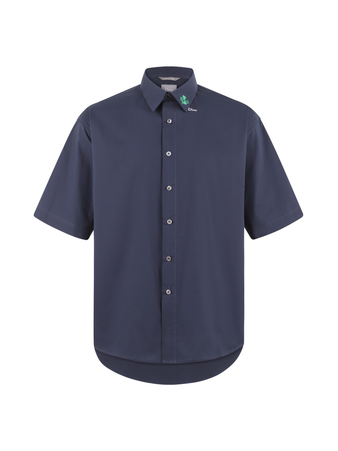 Lacoste 26SS棉质幸运草刺绣标识短袖衬衫