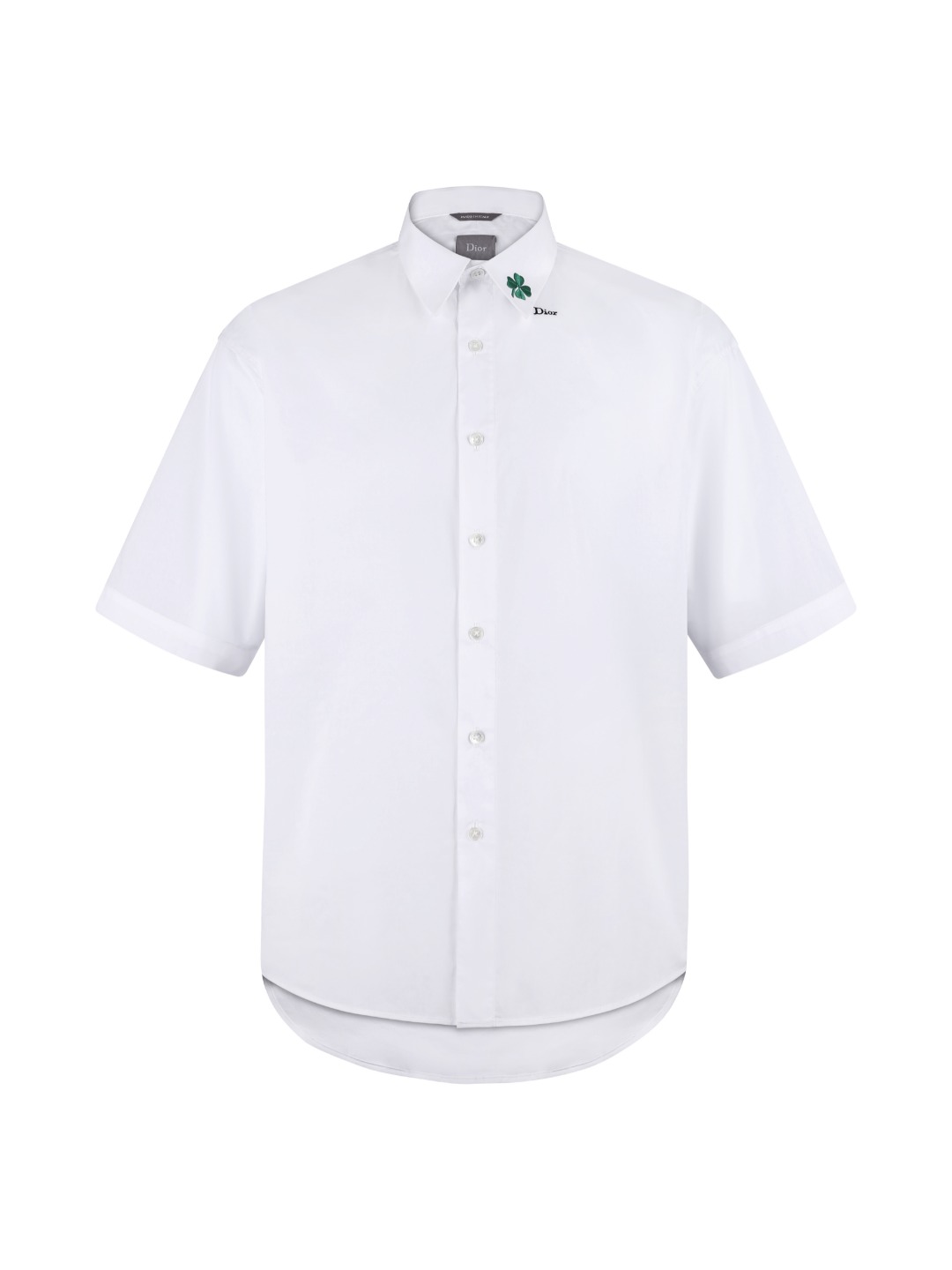 Lacoste 26SS棉质幸运草刺绣标识短袖衬衫