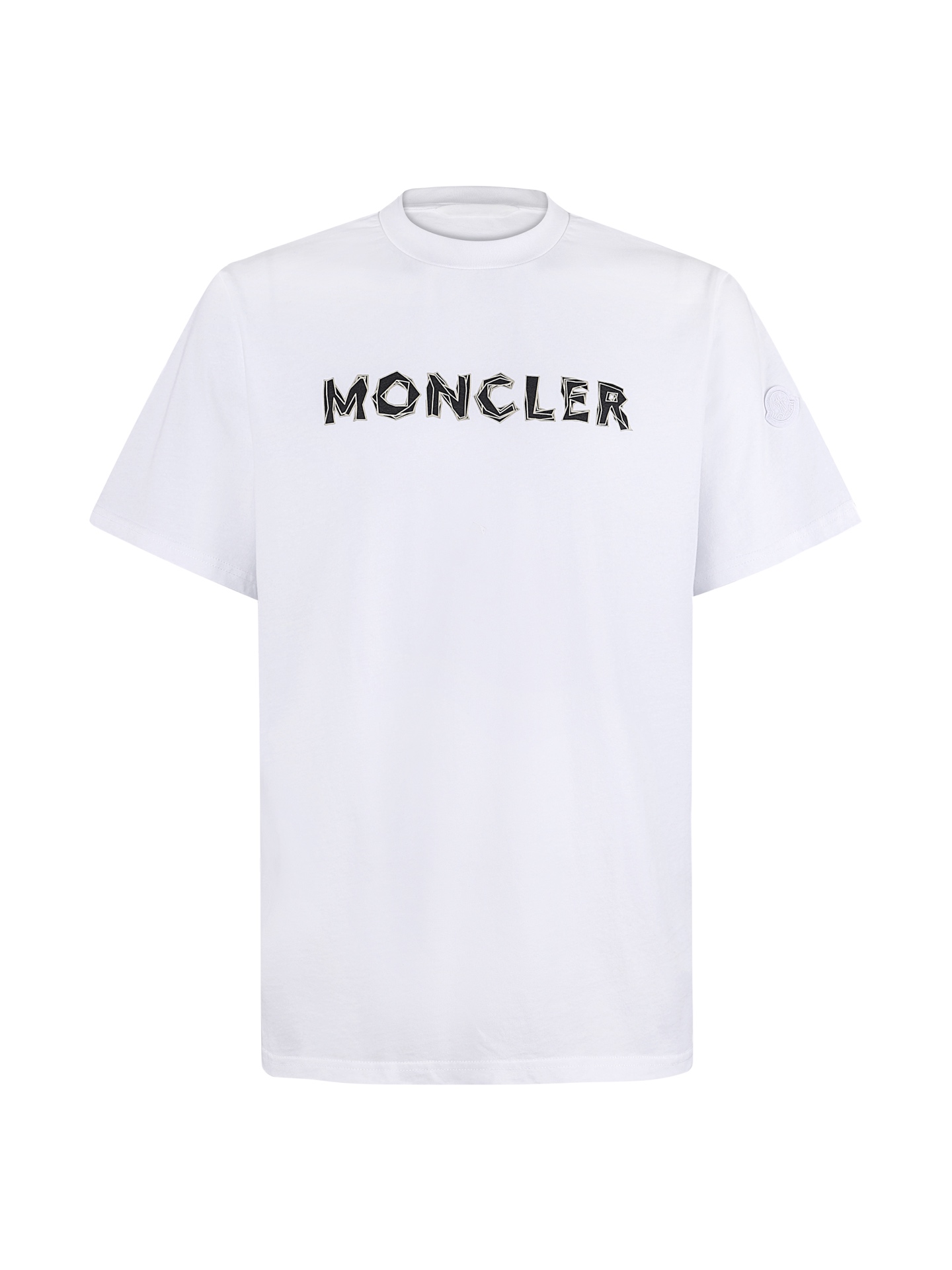 。MONCLER 26SS圆领徽标印花短袖●正品2824购入开发●180克米兰双纱精梳棉面料●1*1舒弹