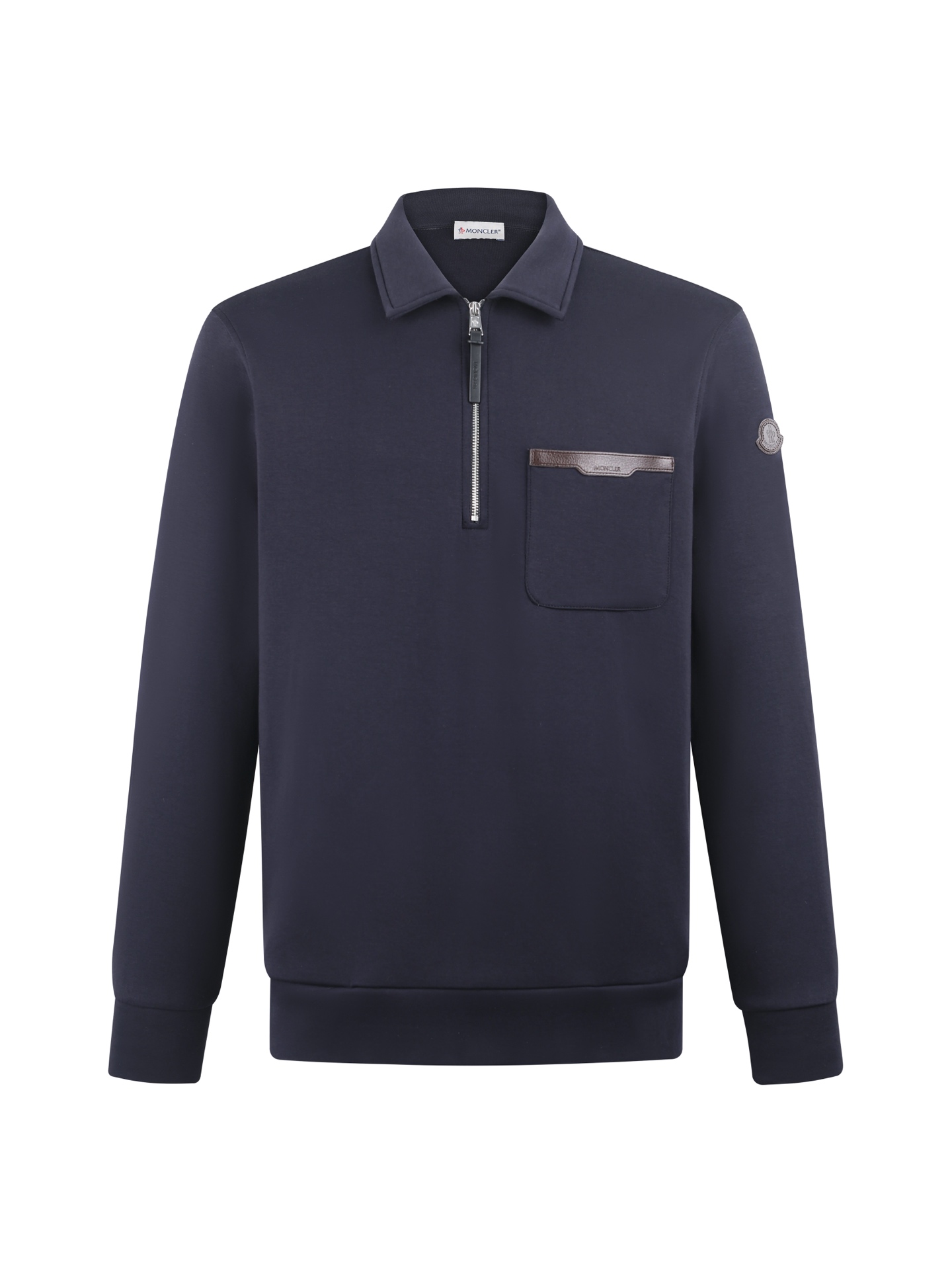 NO:916570,.MONCLER 26FW leather logo cotton half-zip sweatshirt ●Authentic 8950 purchase and development ●90 cotton polyamide air layer fabric ●Template embroidery ●Fabric enzyme washing ●Customized 11 chapters ●Customized 11 leather labels ●Customized 11 zippers ●Customized 11 trademarks ●Loose fit ●Size S M L XL,,hoodie,sweatshirts,19860909.MONCLER 26FW皮革标识棉质半拉链卫衣 ●正品8950购入开发 ●90棉聚酰胺空气层面料 ●模版刺绣 ●面料酵洗 ●定制11章仔 ●定制11皮标 ●定制11拉链 ●定制11商标 ●宽松版型 ●尺码S M L XL,,hoodie,sweatshirts,,Men's clothing
