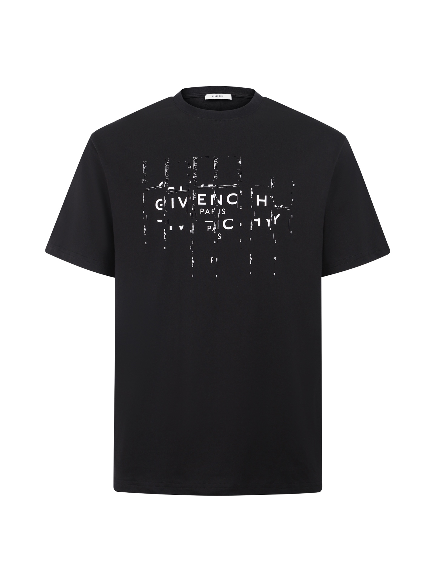 Givenchy Black Distressed Logo T-Shirt