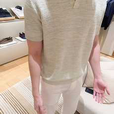 Loro Piana 26FW Savan桑蚕丝毛衣短袖Polo衫 ●正品11700购入开发 ●亚麻蚕丝混纺毛料 ●采用 Loro Piana 26FW Savan桑蚕丝毛衣短袖Polo衫 ●正品11700购入开发 ●亚麻蚕丝混纺毛料 ●采用