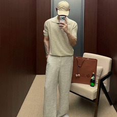 Loro Piana 26FW Savan桑蚕丝毛衣短袖Polo衫 ●正品11700购入开发 ●亚麻蚕丝混纺毛料 ●采用 Loro Piana 26FW Savan桑蚕丝毛衣短袖Polo衫 ●正品11700购入开发 ●亚麻蚕丝混纺毛料 ●采用