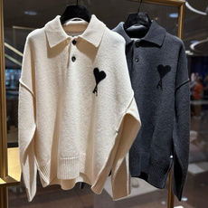 Ami Paris 26FW羊毛爱心Logo标识毛衣Polo衫 ●正品4900购入开发 ●超级羊驼毛混纺纱线 ●采用进口 Ami Paris 26FW羊毛爱心Logo标识毛衣Polo衫 ●正品4900购入开发 ●超级羊驼毛混纺纱线 ●采用进口